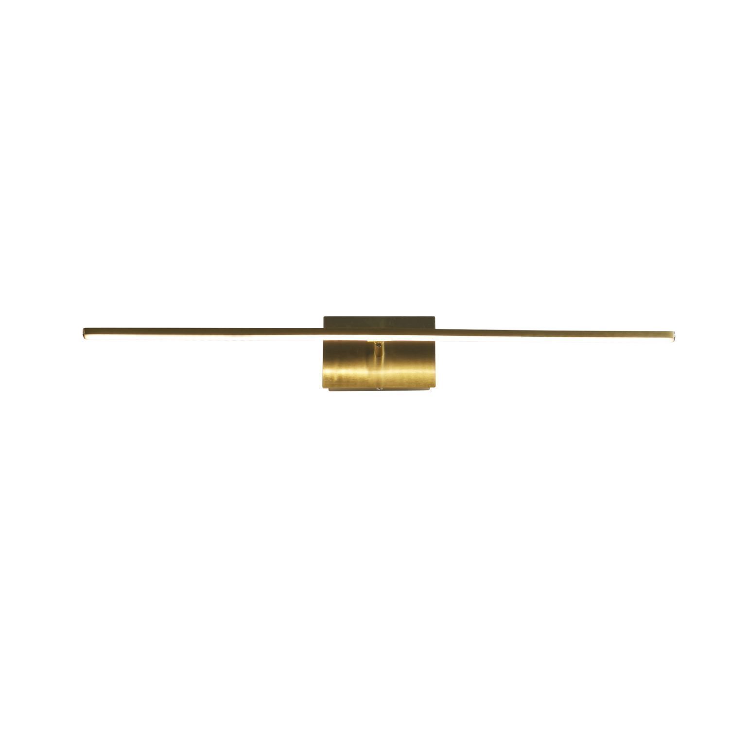 LED Spiegellampe in Messing Metall B:61 cm IP44 2700 K Wandleuchte, Brass, Barlampe, LED, Minimalismus