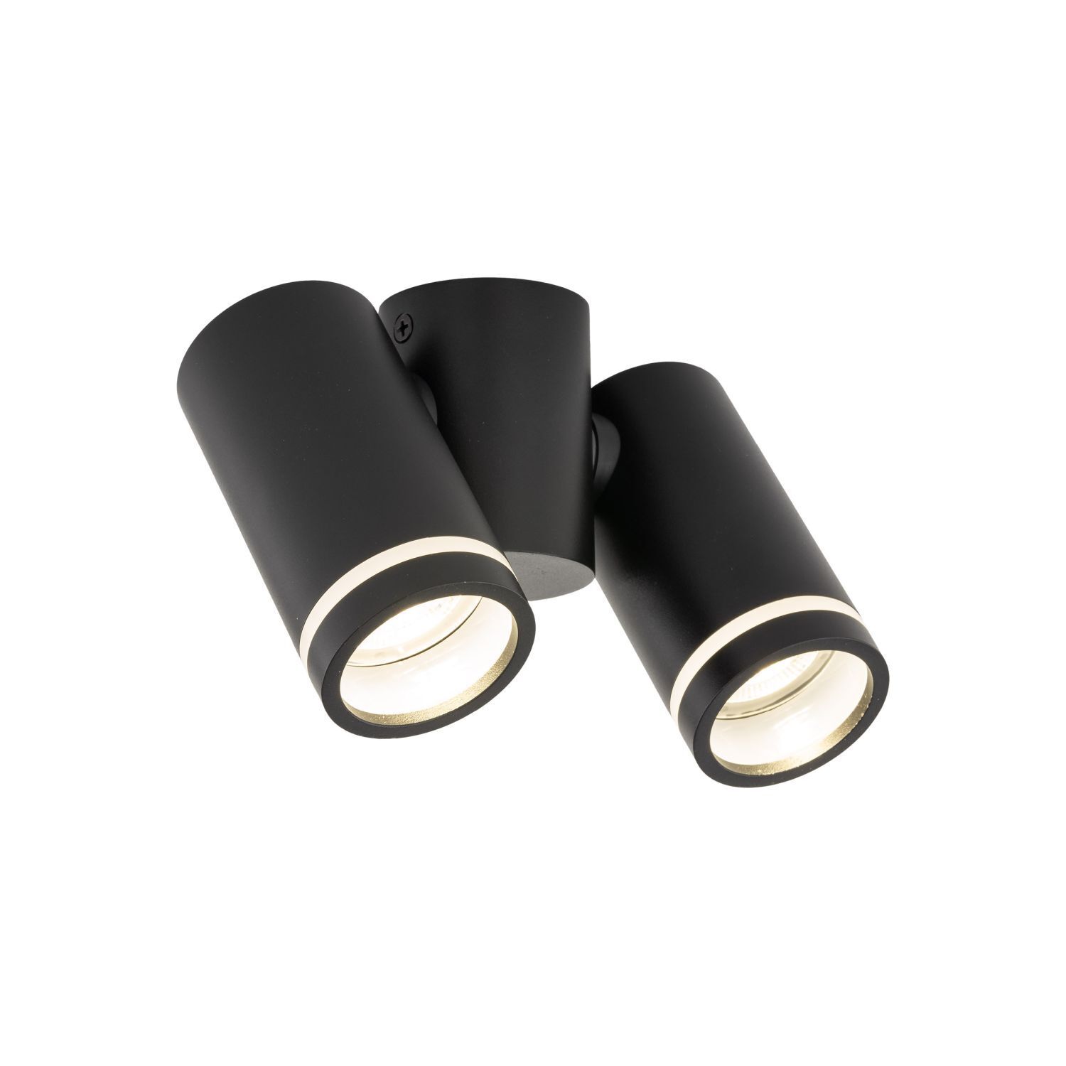 Deckenstrahler Metall klein L: 17 cm Schwarz 2x GU10 Beleuchtung, Gerät, Fön, Elektrisches Gerät