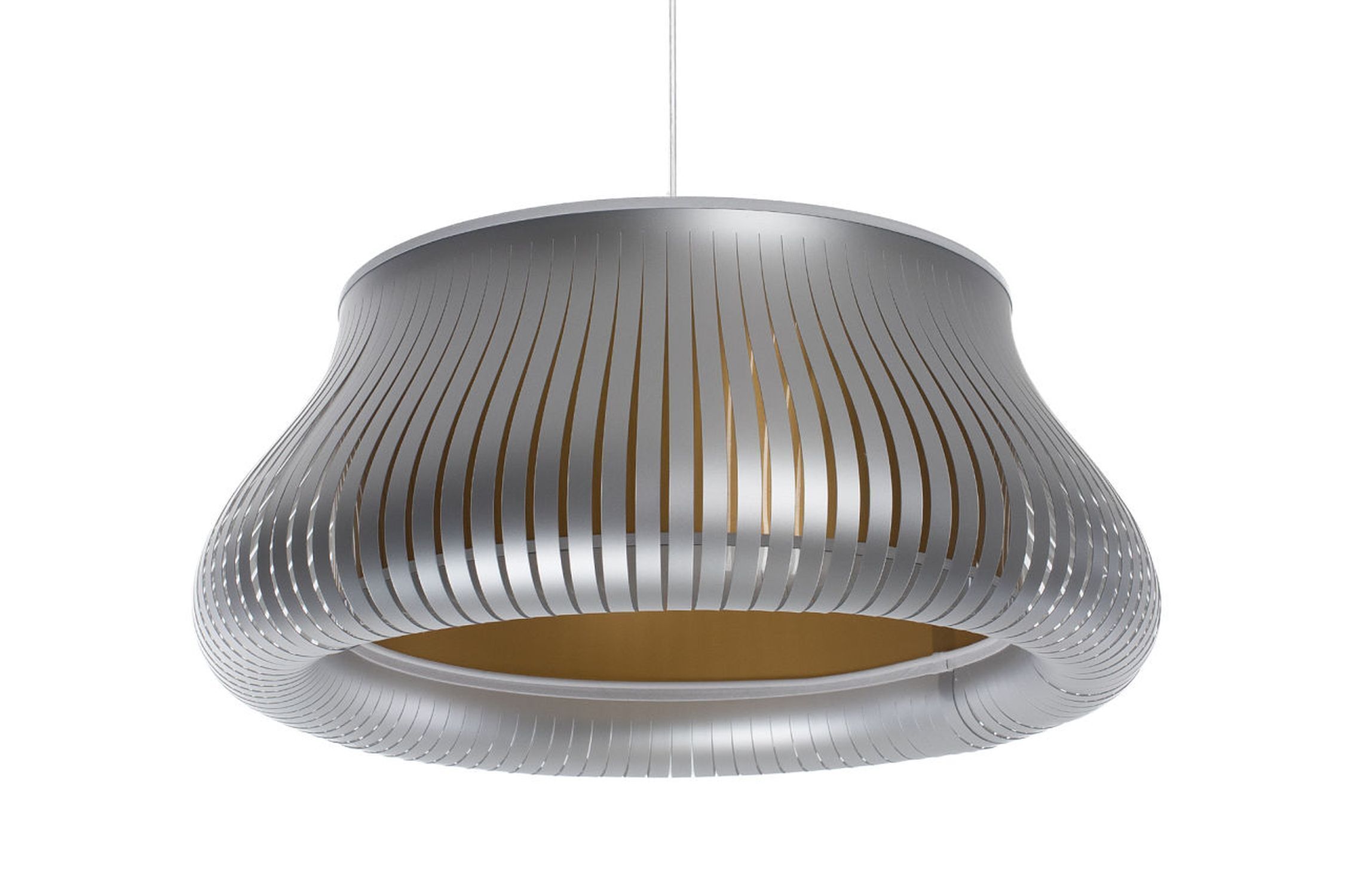 Gemütliche Hängelampe Silber E27 Ø30 cm rund blendarm