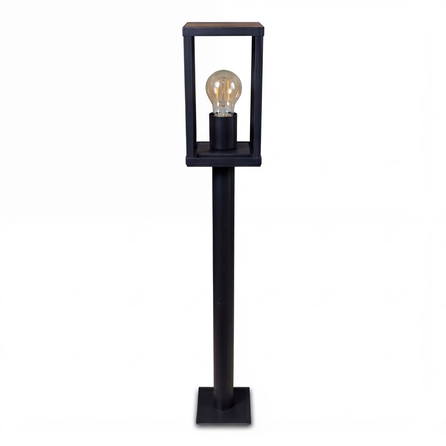 Stehlampe, Lampenfuß, Holzlampenstab, Edison-Glühbirne, Rahmen-Lampe