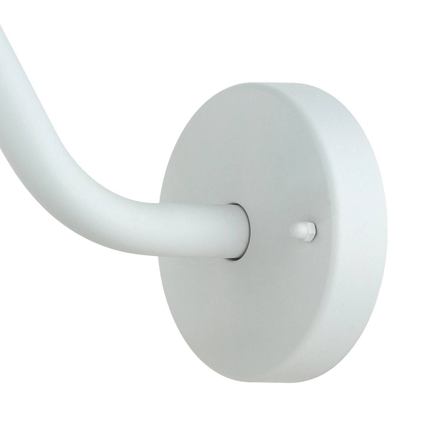 Stahl, Wandmontage, Kleiderhaken, runder Sockel, gekrümmter Arm