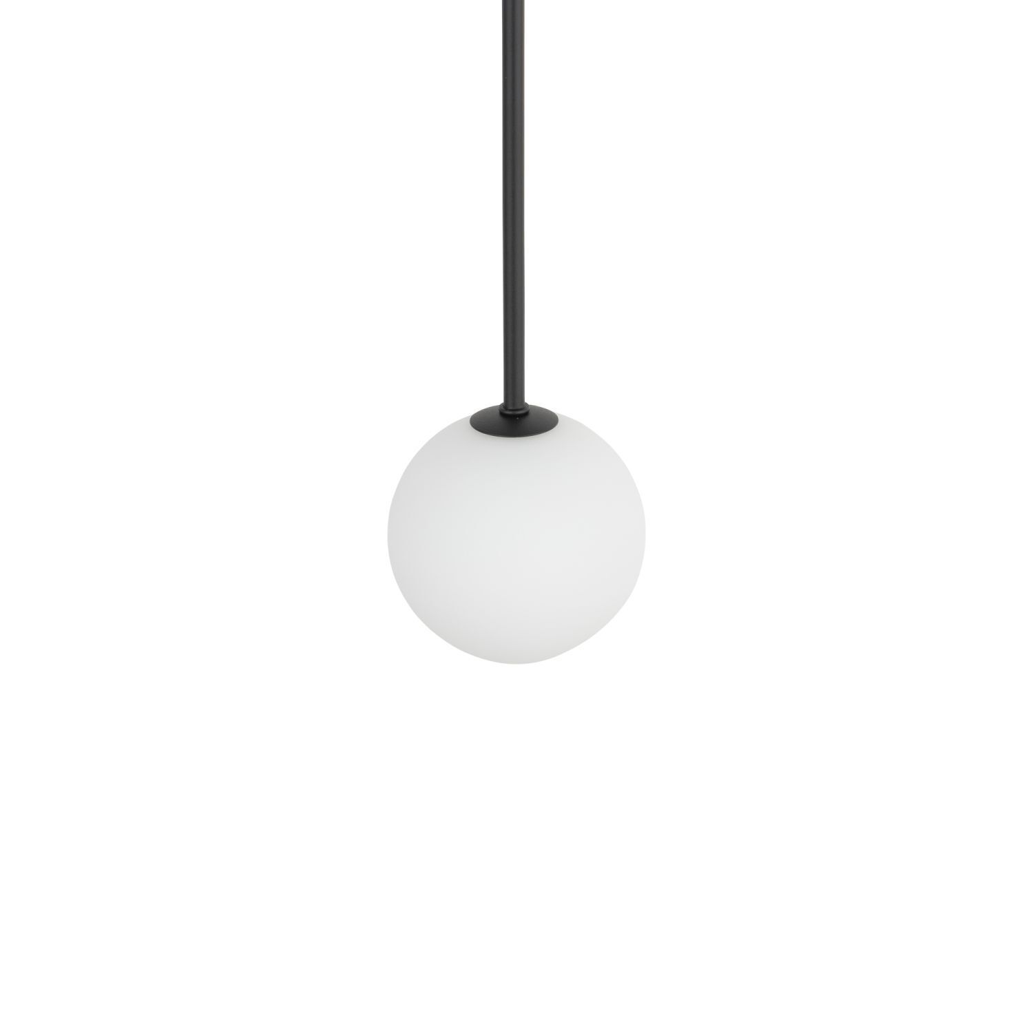 Suspension en verre Boule G9 Ø 12 cm Noir Blanc