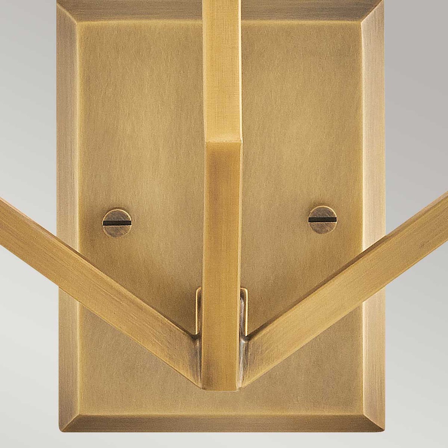 Wandleuchte Metall Stoff 48,3 cm hoch E14 3-flammig Holz, Briefkasten, Sperrholz