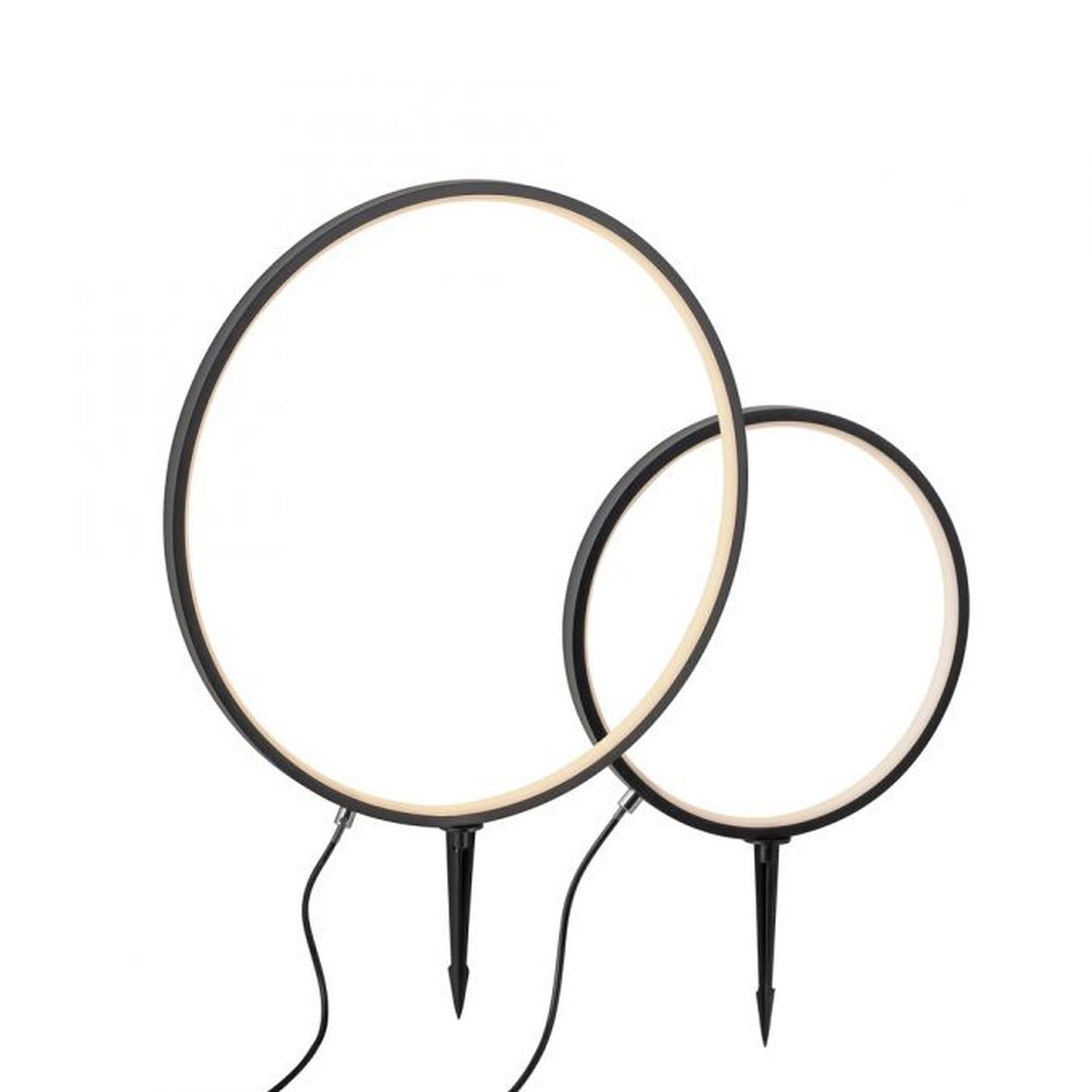 LED Wegeleuchte mit Erdspieß 2er Set 66 cm IP65 Schwarz Zubehor, Brillen, Reifen