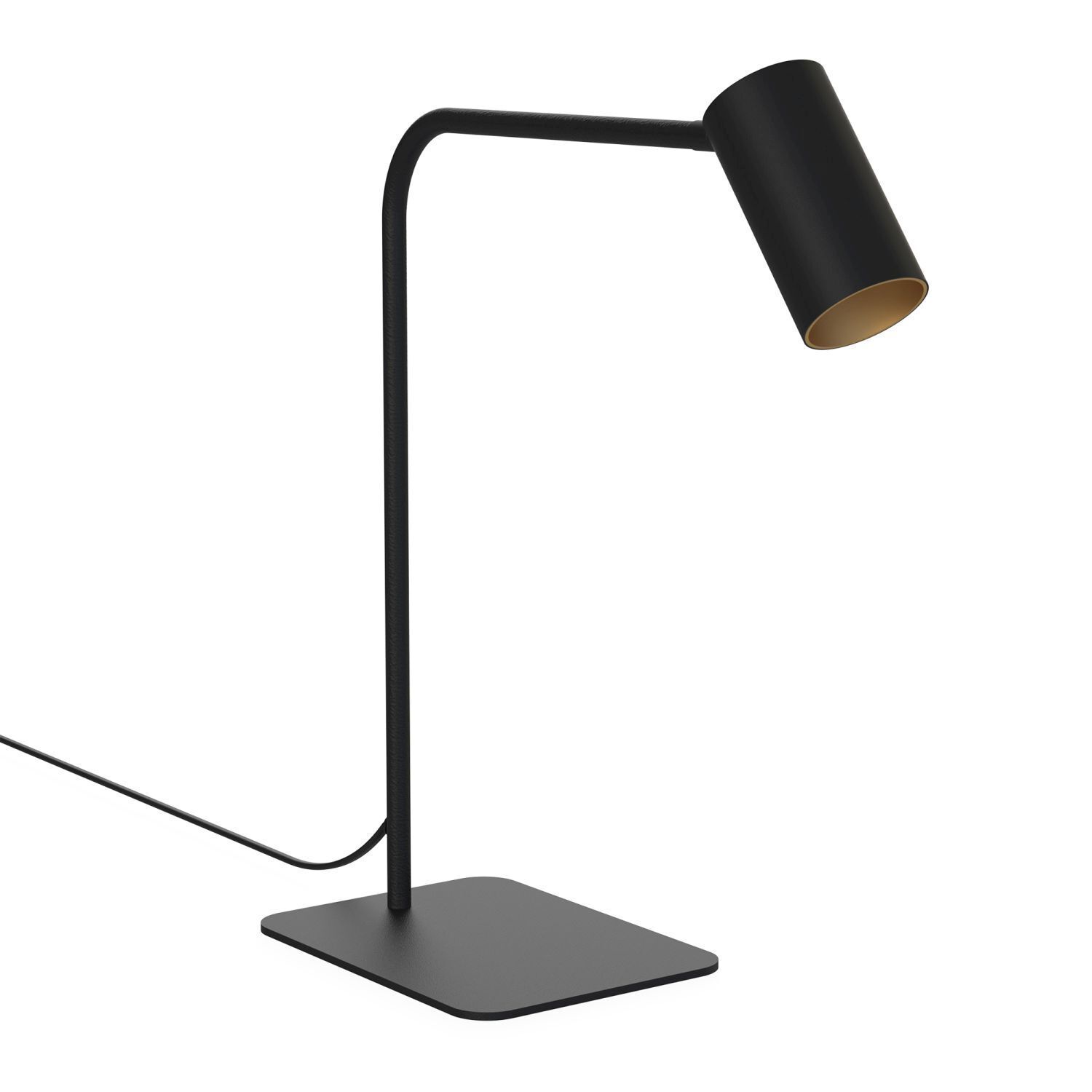 Elegante Schreibtischlampe Schwarz Gold 40cm Modern