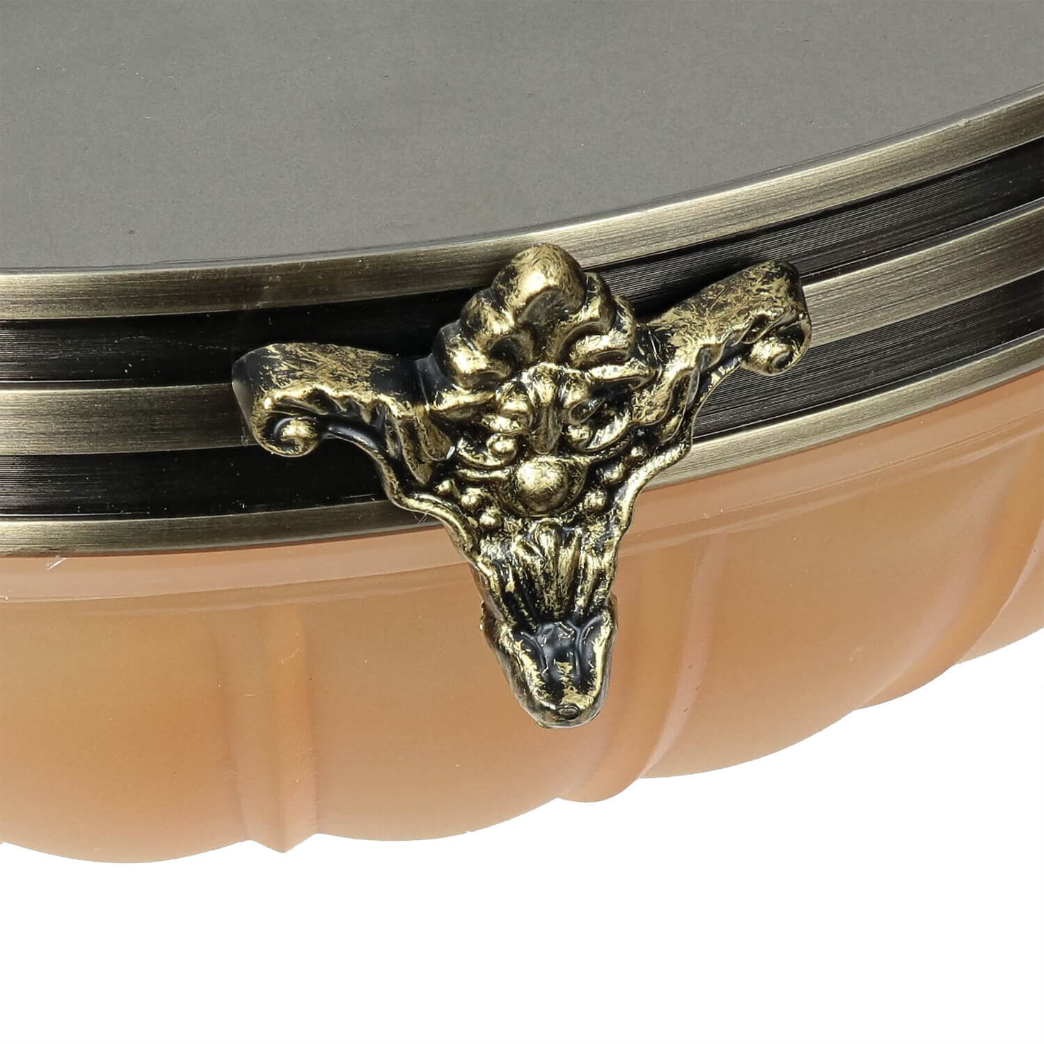 Plafonnier métal verre 3x E14 Ø 30 cm rond Musikinstrument, Trommel, Schlagzeug