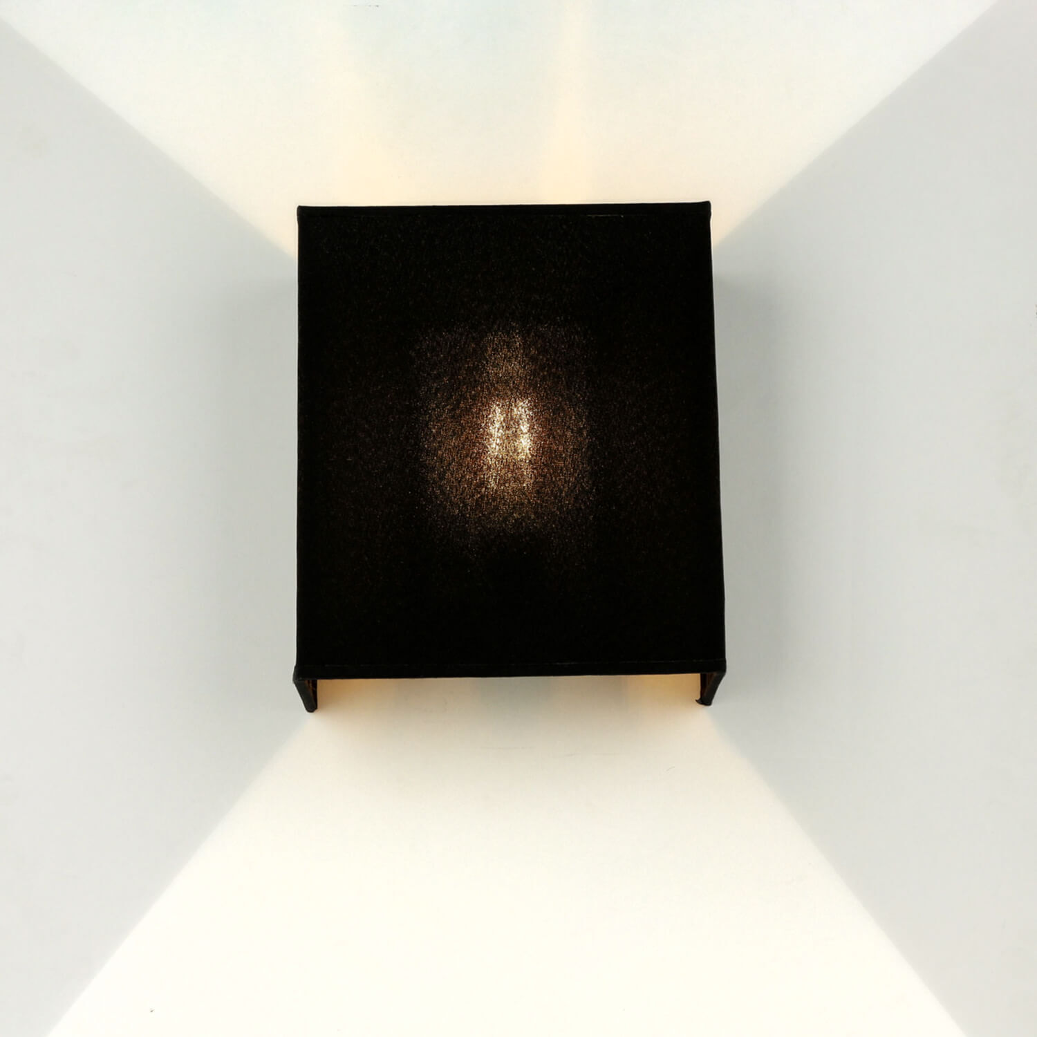 Stoff Wandleuchte Schwarz eckig E27 Loft Design ALICE Beleuchtung, Lampe, Elektronik, Bildschirm