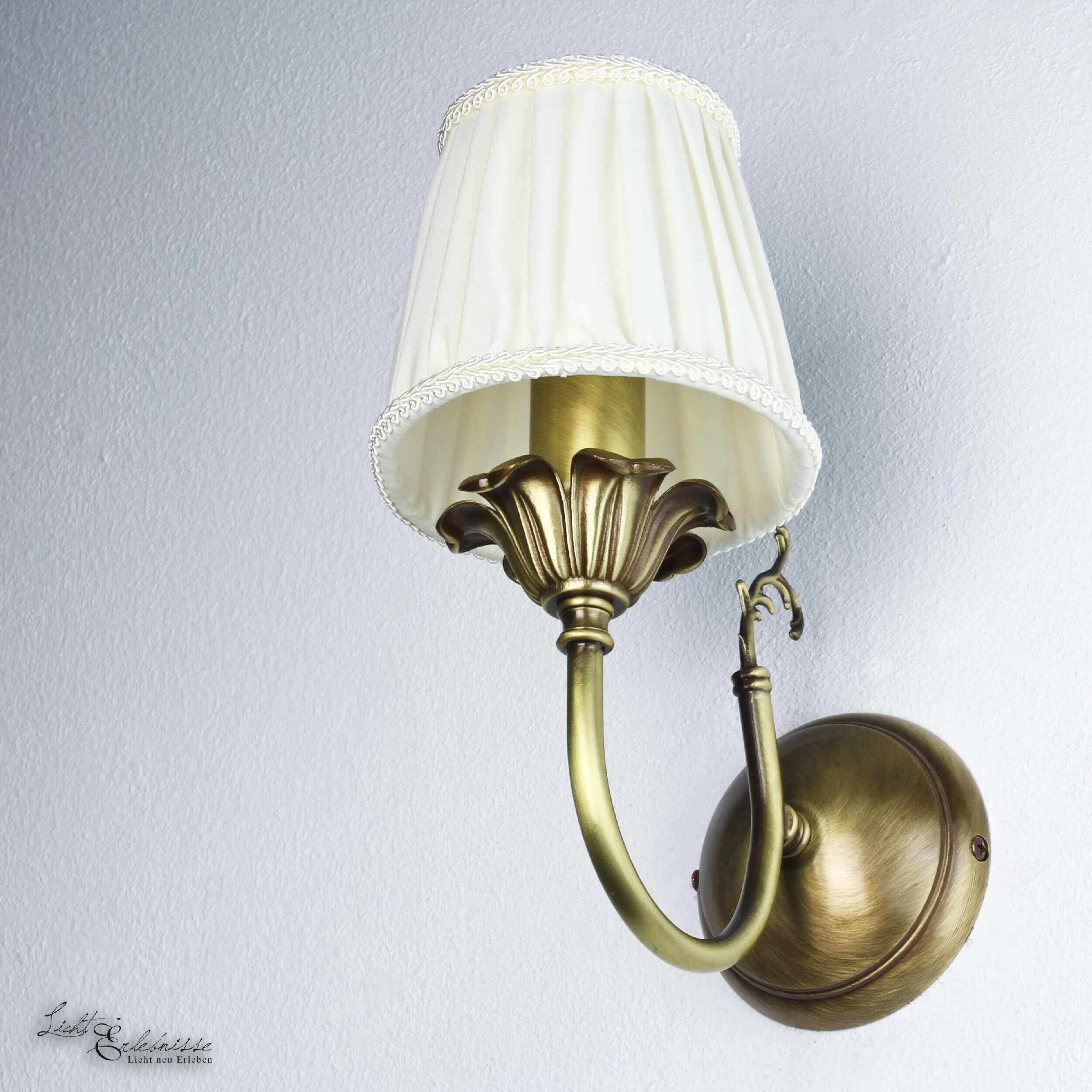 Jugendstil Wandleuchter E14 Ginevra Lampe, Lampenschirm