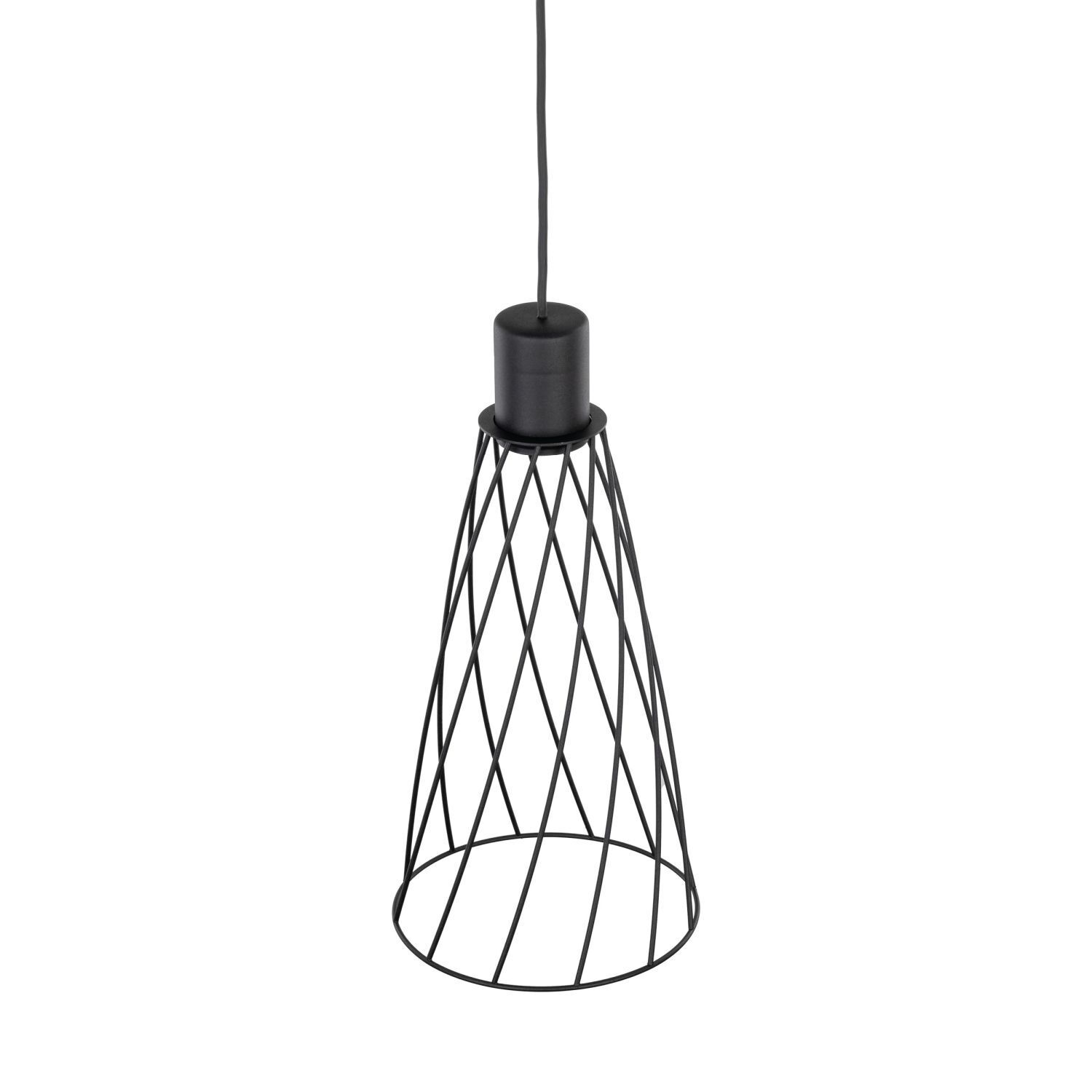 Lampe à suspendre métal Ø 19 cm H : max. 180 cm Noir GU10
