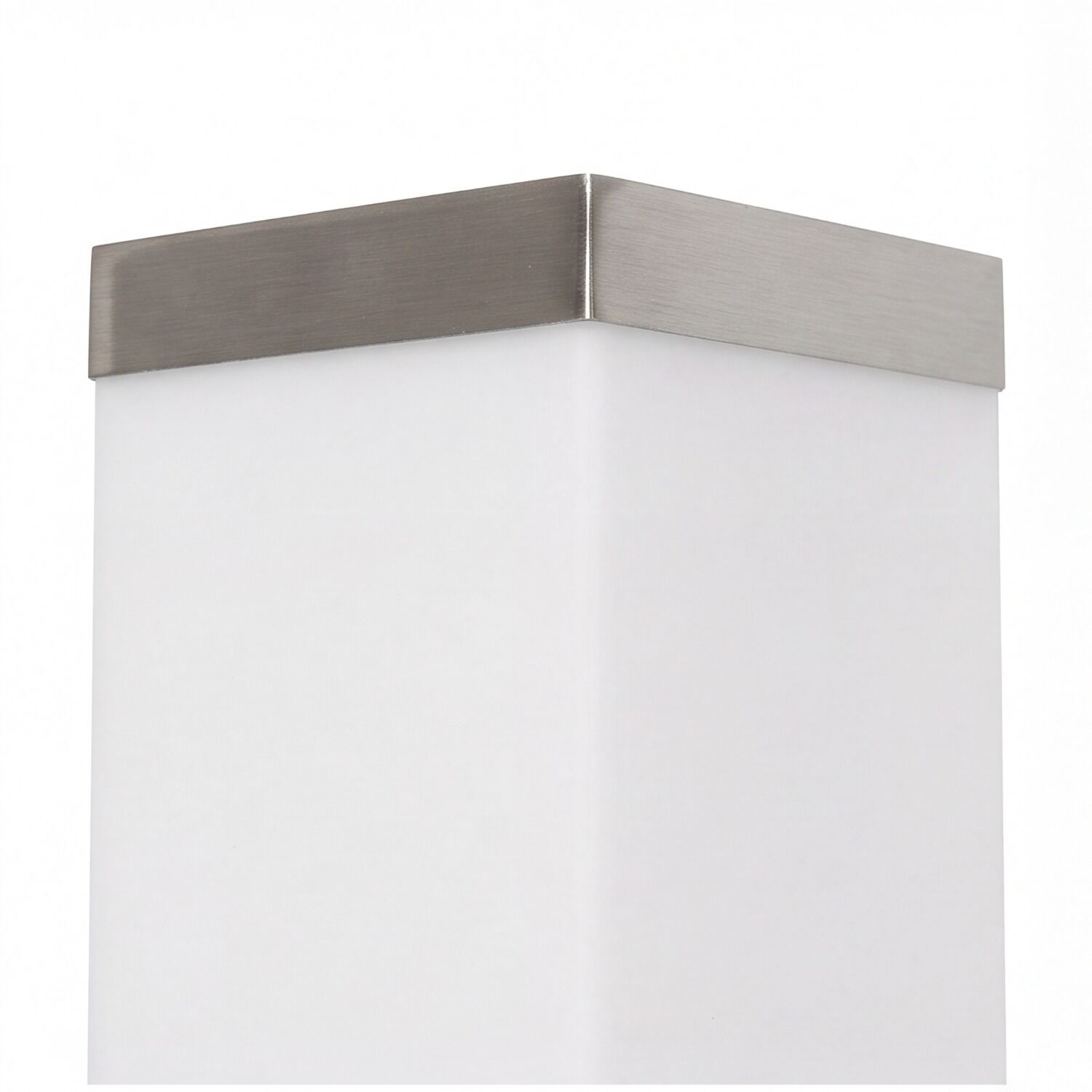 le51403-wandlampe-aussen-modern-e27-ip44-silber-03 Lampe, Schirm, Metallkappe, Weiß, Modern