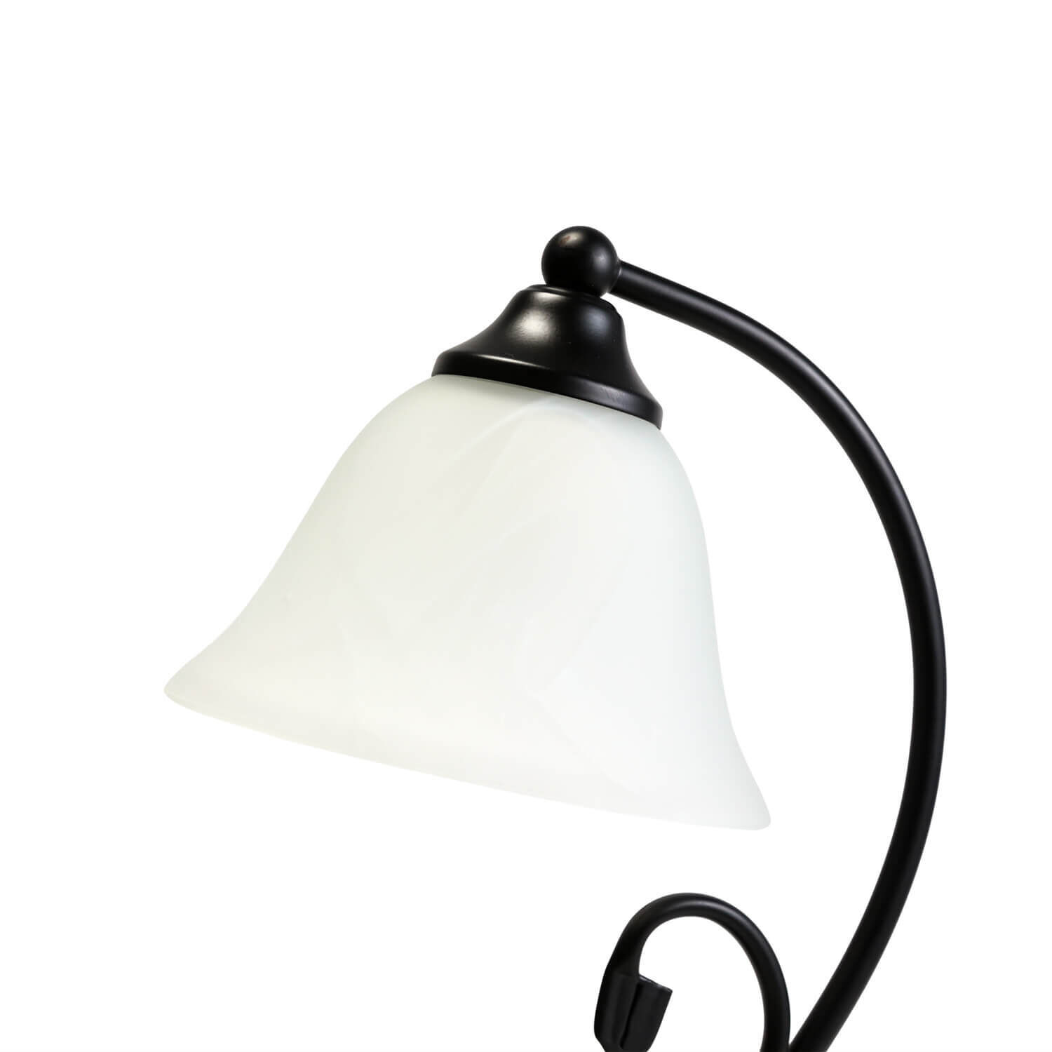 Landhaus Tischlampe DOROTHEA H:21cm Alabaster Glas