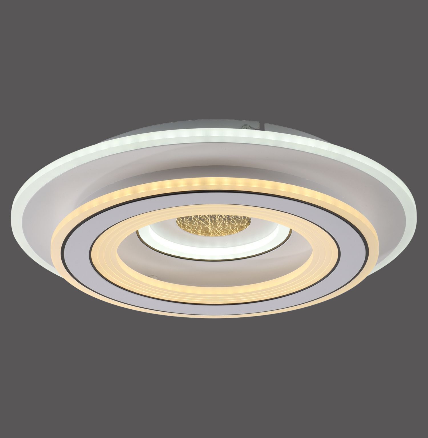 Lampe de plafonnier à LED blanche Variateur Ø40 cm 5100 lm Veilleuse Deckenleuchte