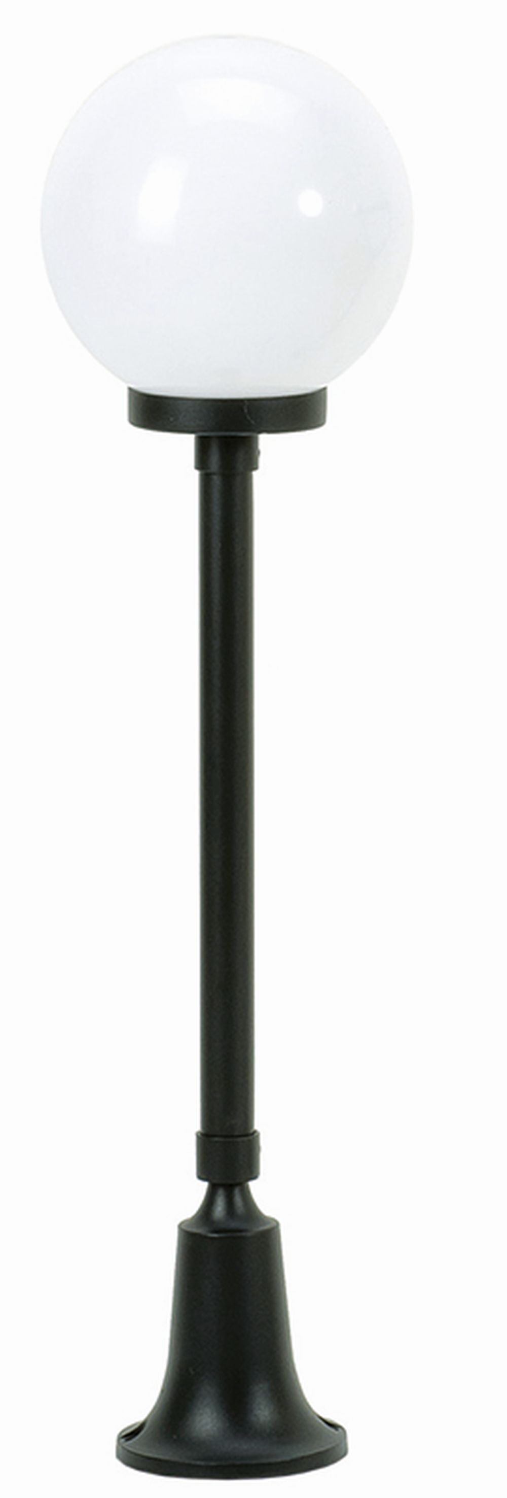 Lampe d'allée extérieure Boule Abat-jour 77cm IP43 E27 Noir