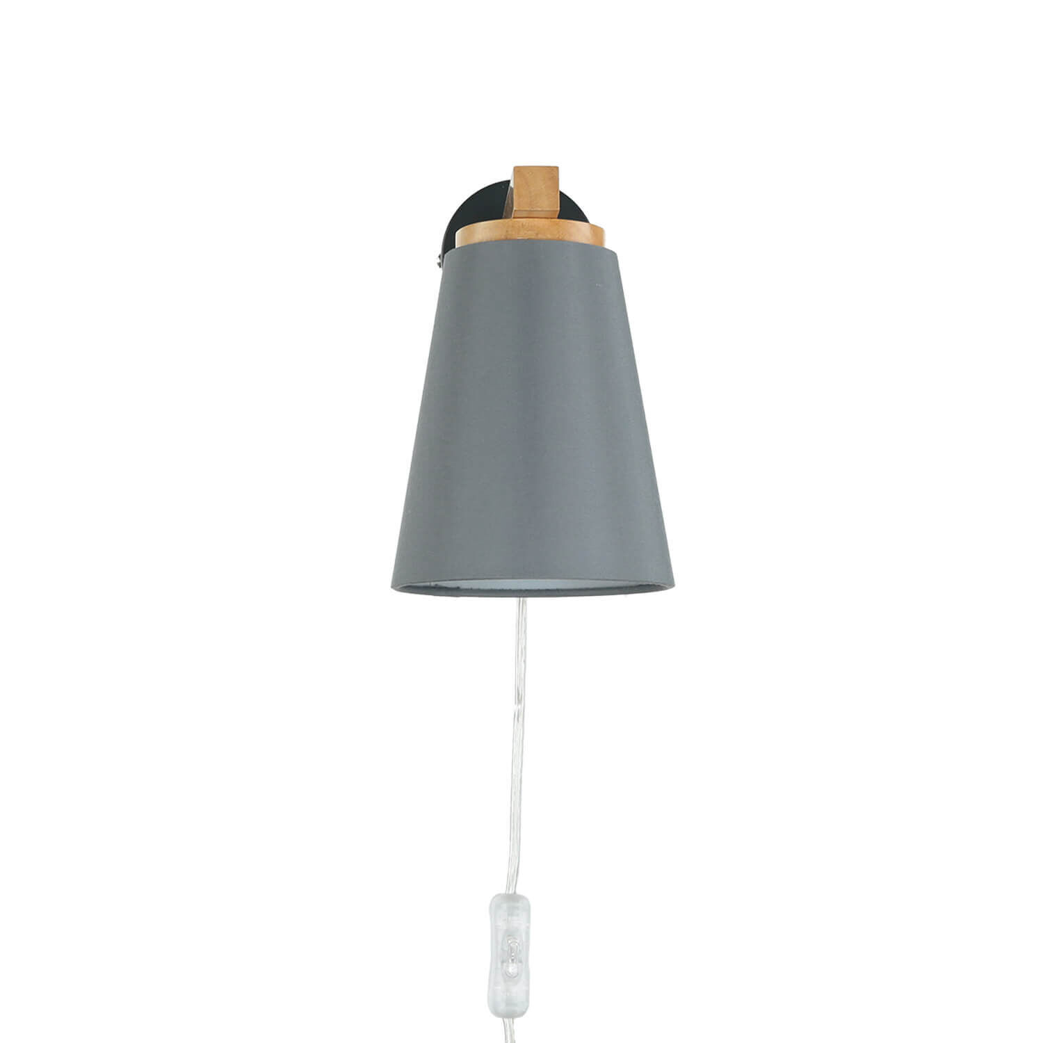 Wandlampe mit Schalter Kabel Grau Skandinavisch Lampe, Lampenschirm