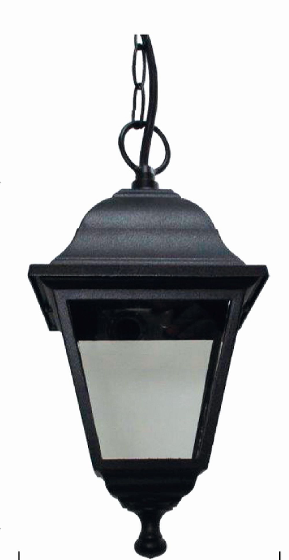 Lampe à suspendre noire Aluminium IP44 E27 Rustique