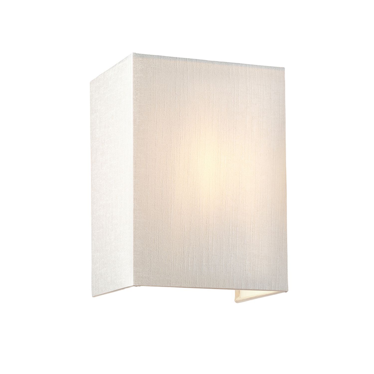 Applique murale Tissu Abat-jour Up Down Crème Laiton E27