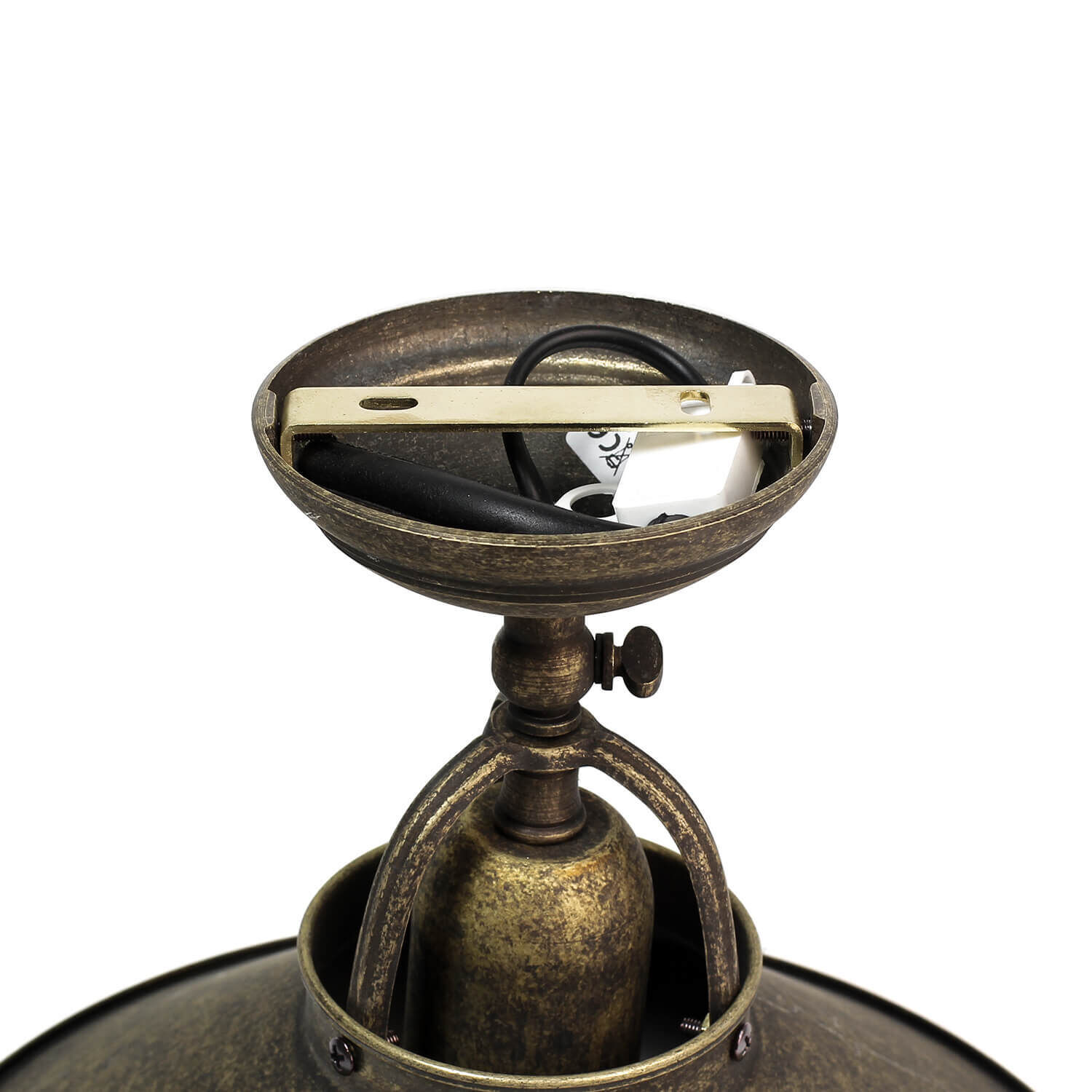 Deckenleuchte Vintage aus Messing in Bronze Antik Deckenleuchte Vintage aus Messing in Bronze Antik