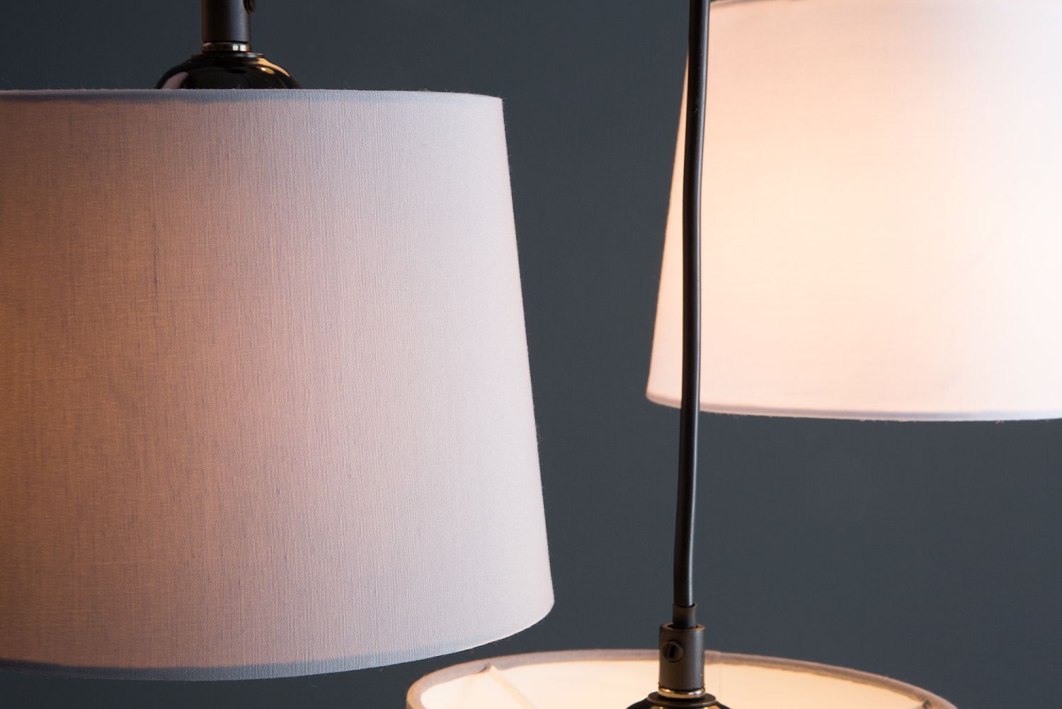 Suspension Salon Blanc Gris Beige Design moderne Lampe, Lampenschirm