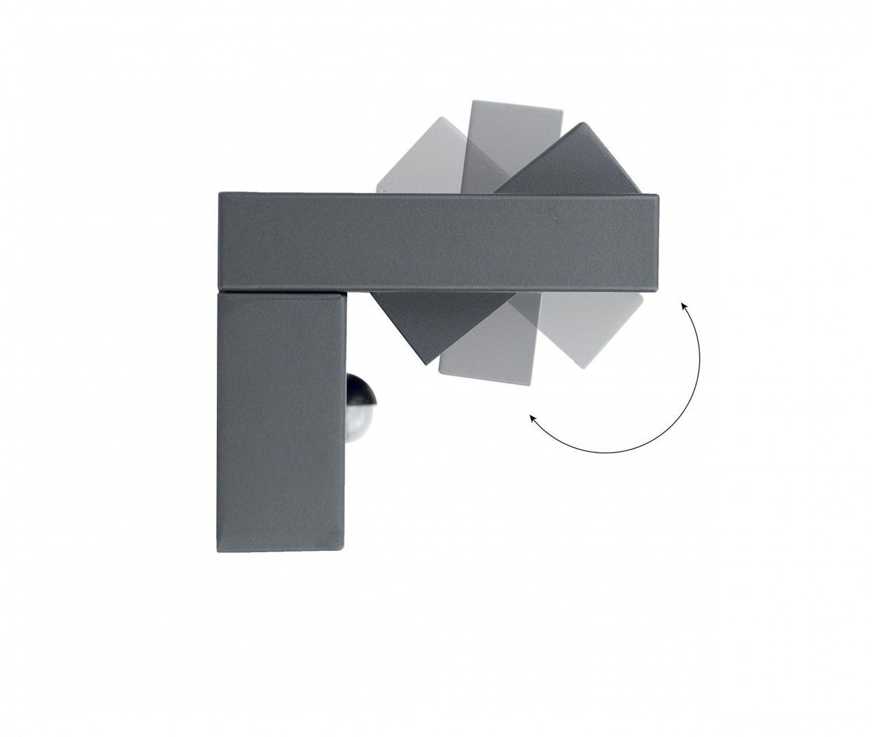 LED Wandlampe Außen mit Bewegungssensor Aluminium Glas Sinken, Waschbeckenhahn, Kreuz, Symbol