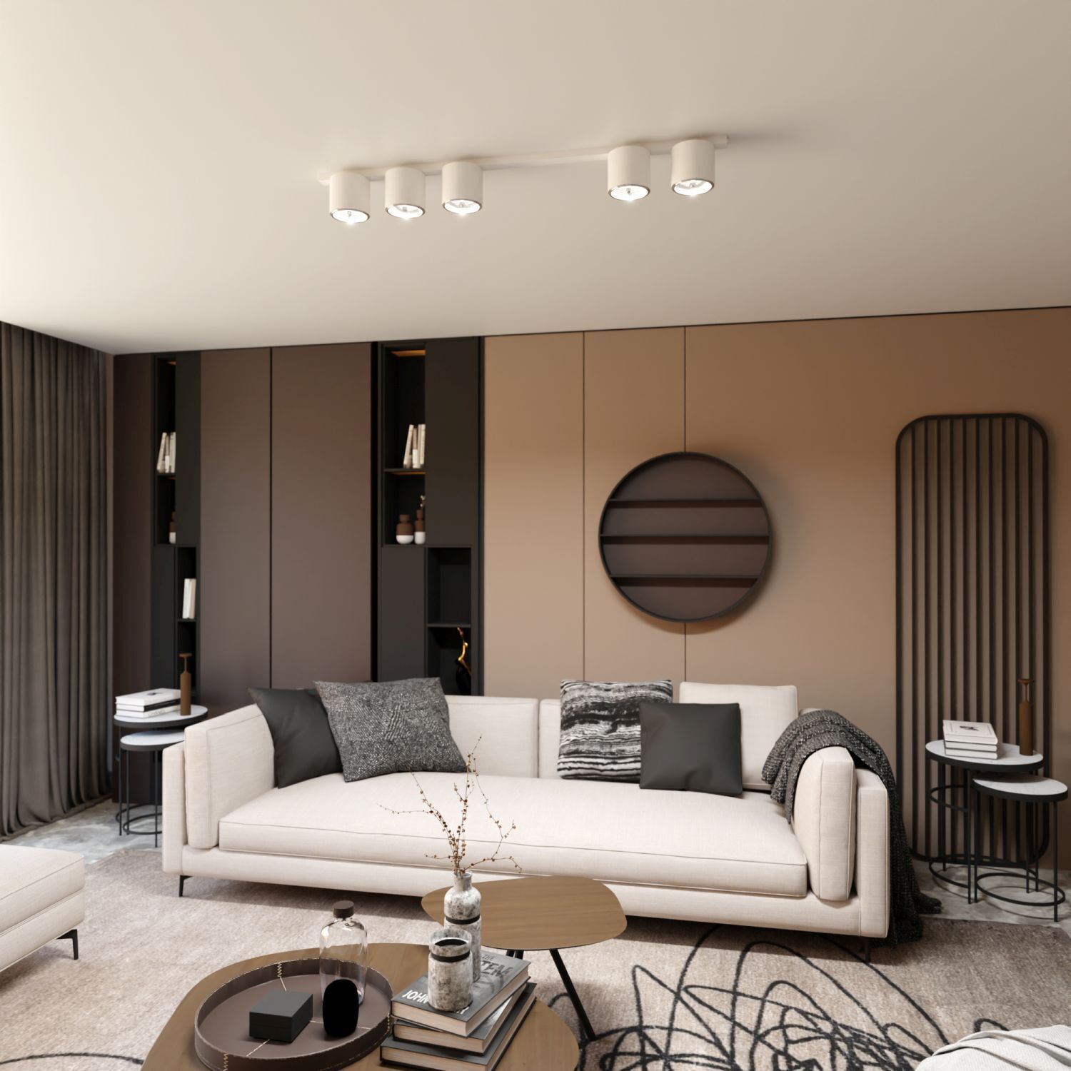 Dekoration für Zuhause, Innenarchitektur, Wohnzimmer, Kissen, Couch