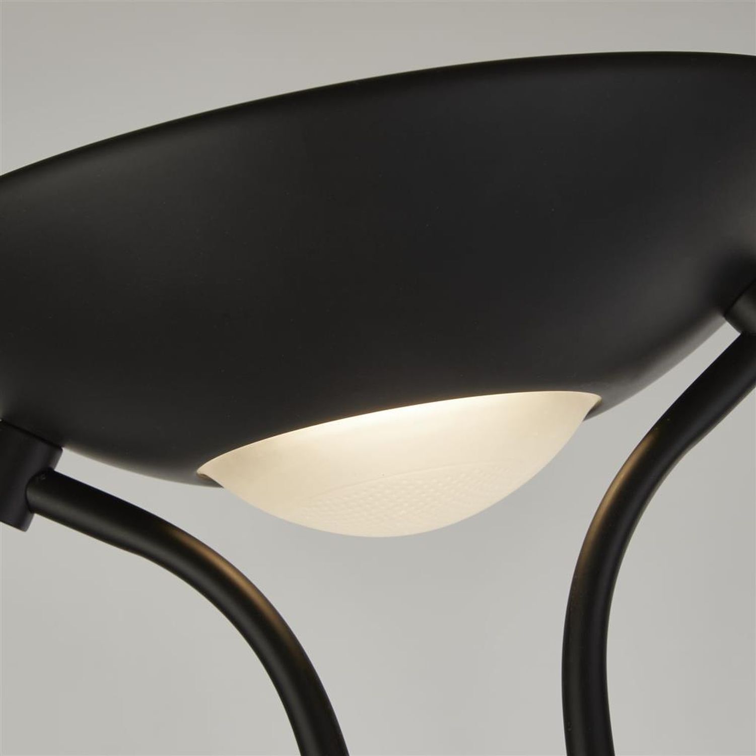Lampadaire LED Lampe de lecture 180 cm noir 3000 K 1887 lm