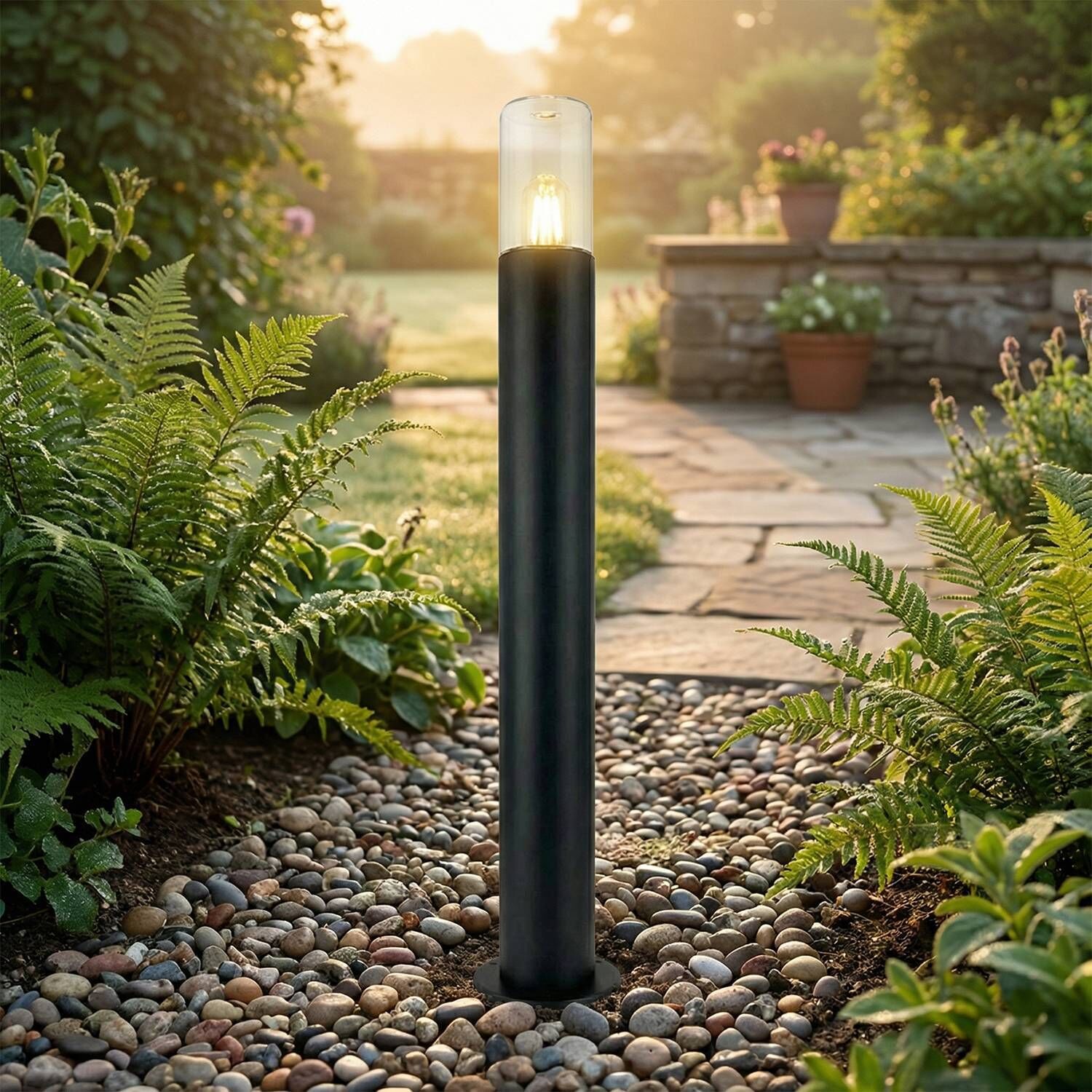 Stehleuchte, Außenleuchte, LED-Lampe, Standleuchte, Gartenbeleuchtung