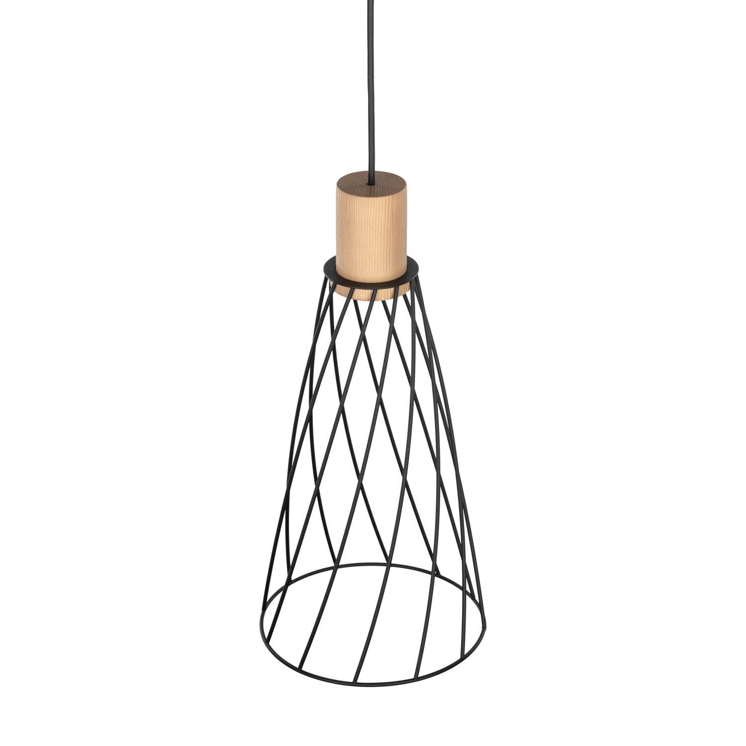 Suspension Pin noir Ø 19 cm H : max. 180 cm GU10