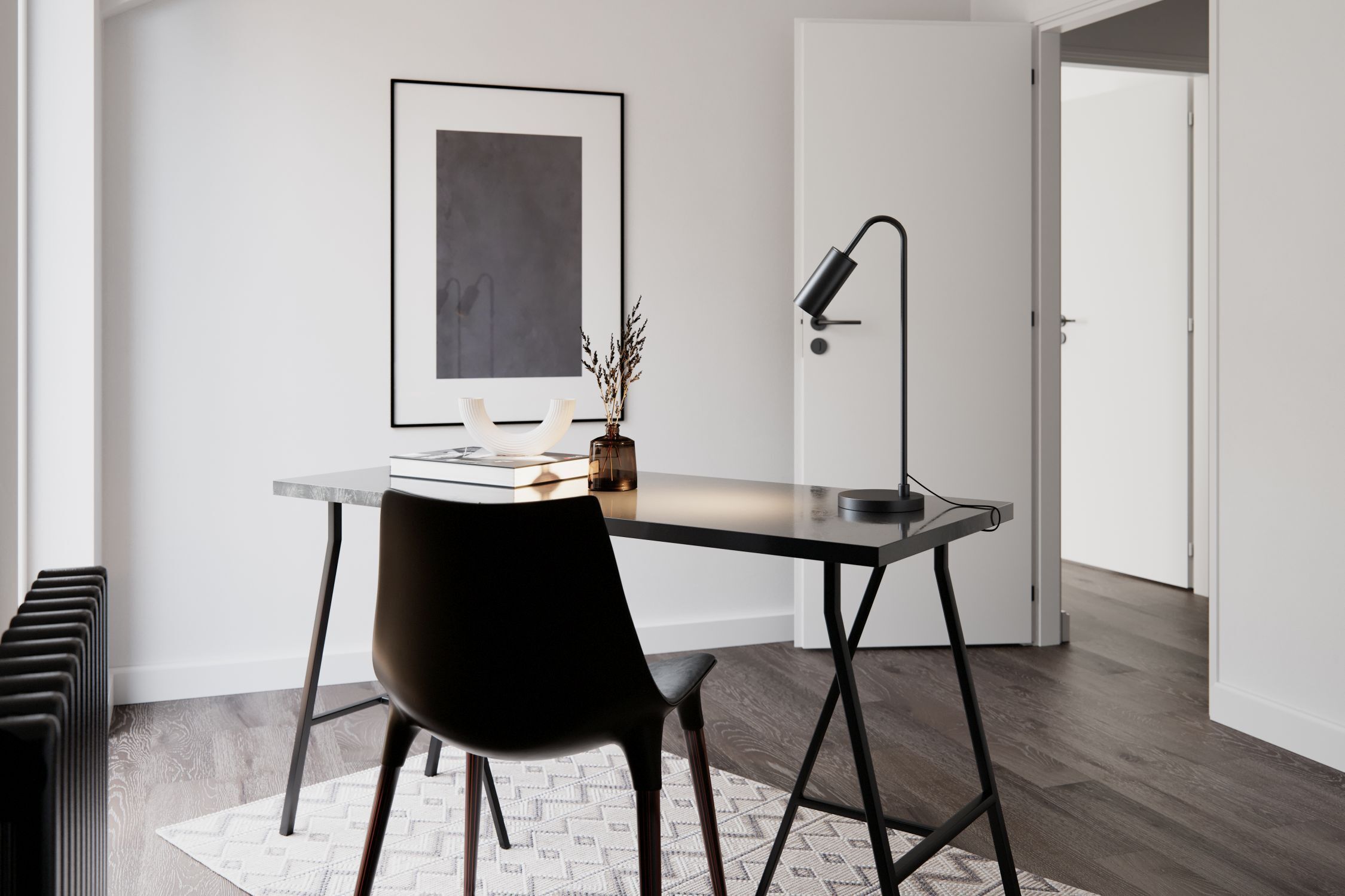 Moebel, Tabelle, Innenarchitektur, Lampe, Schreibtisch