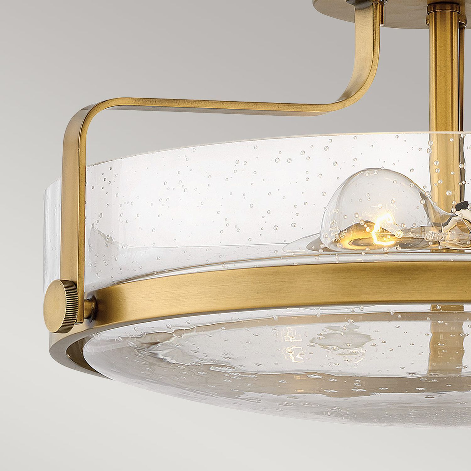 deckenleuchte, messing finish, glas, indikator, lampe