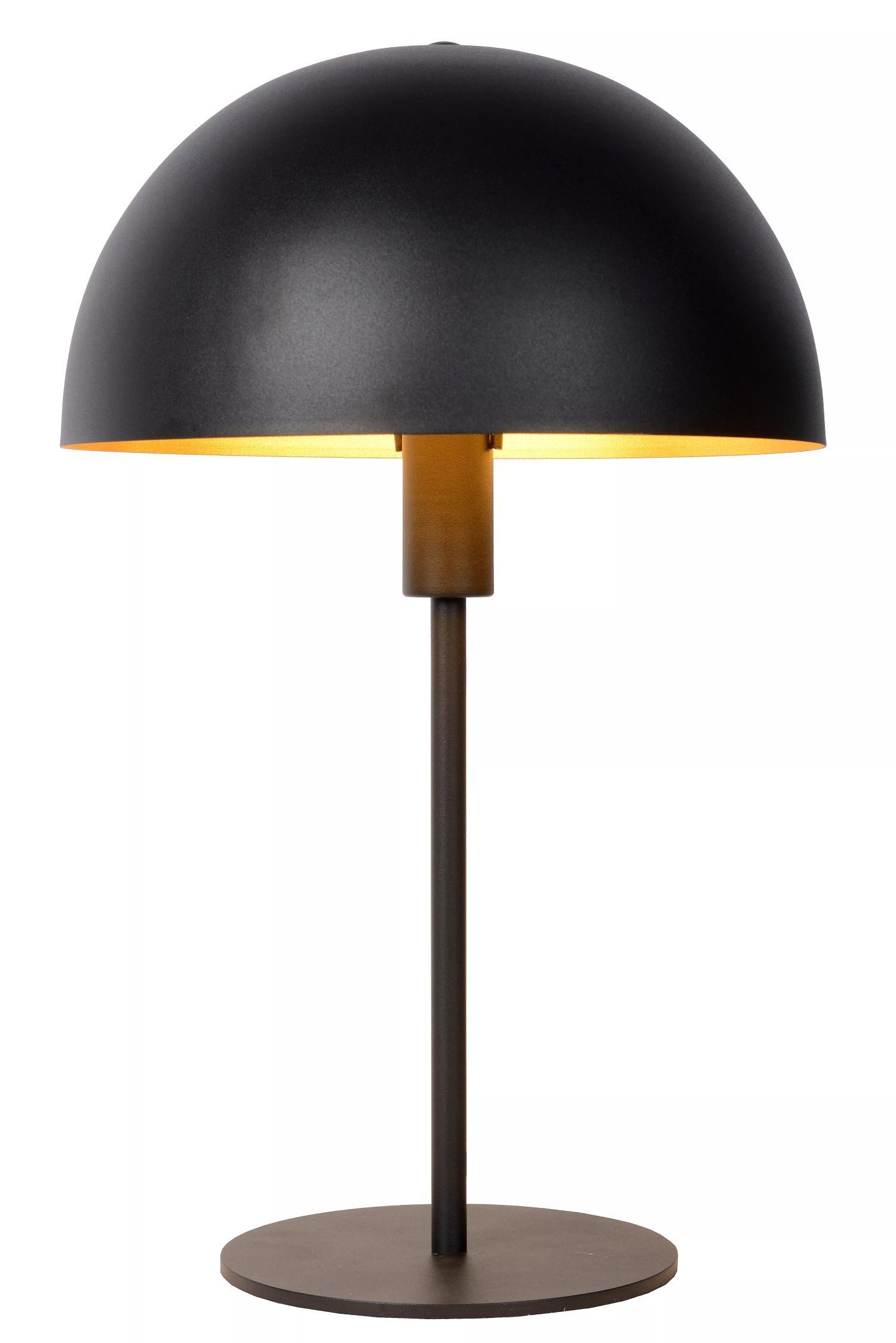 Schwarze Tischlampe Metall indirekt E14 40 cm Industrie