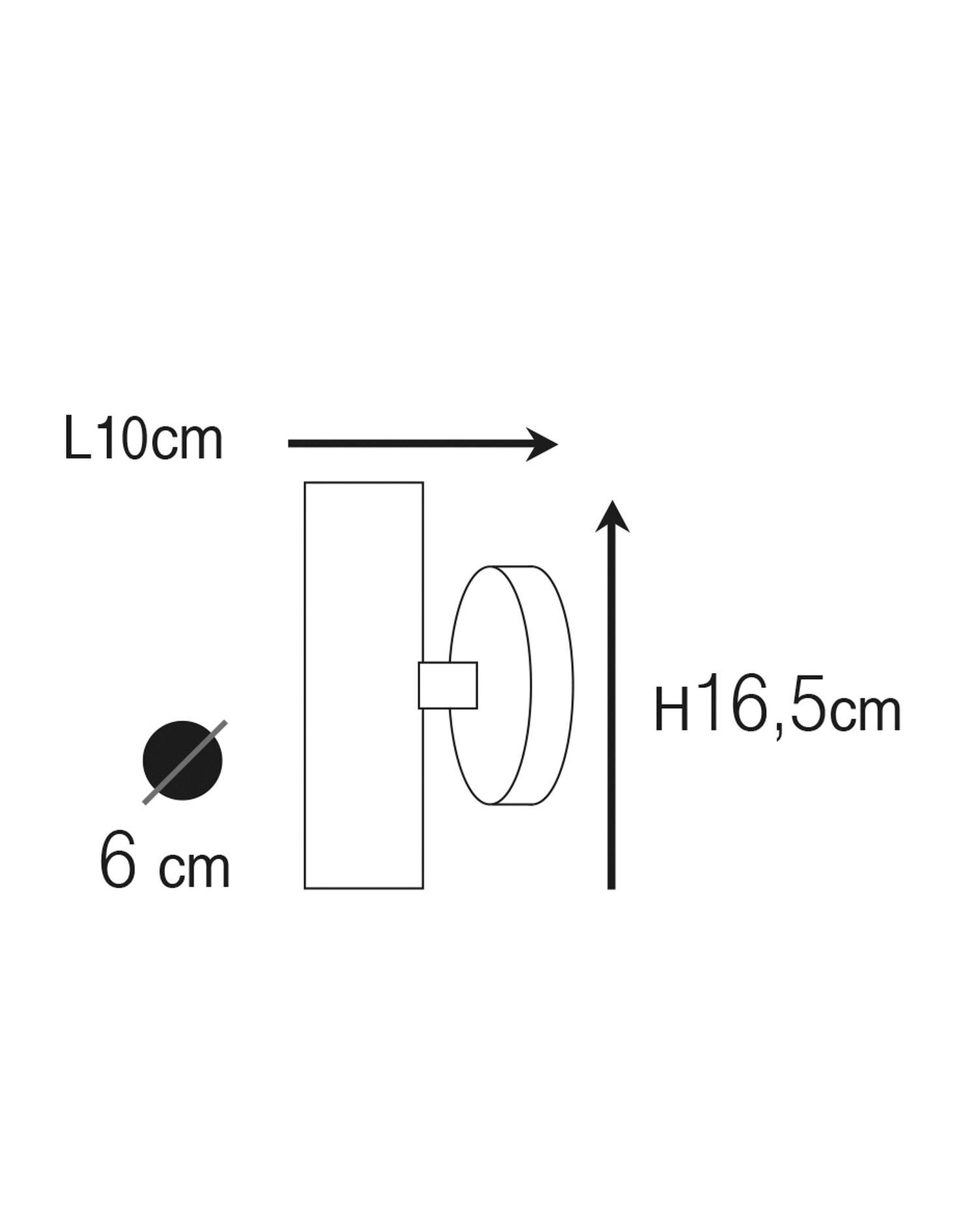 Applique extérieure laiton massif verre GU10 IP44 Up Down