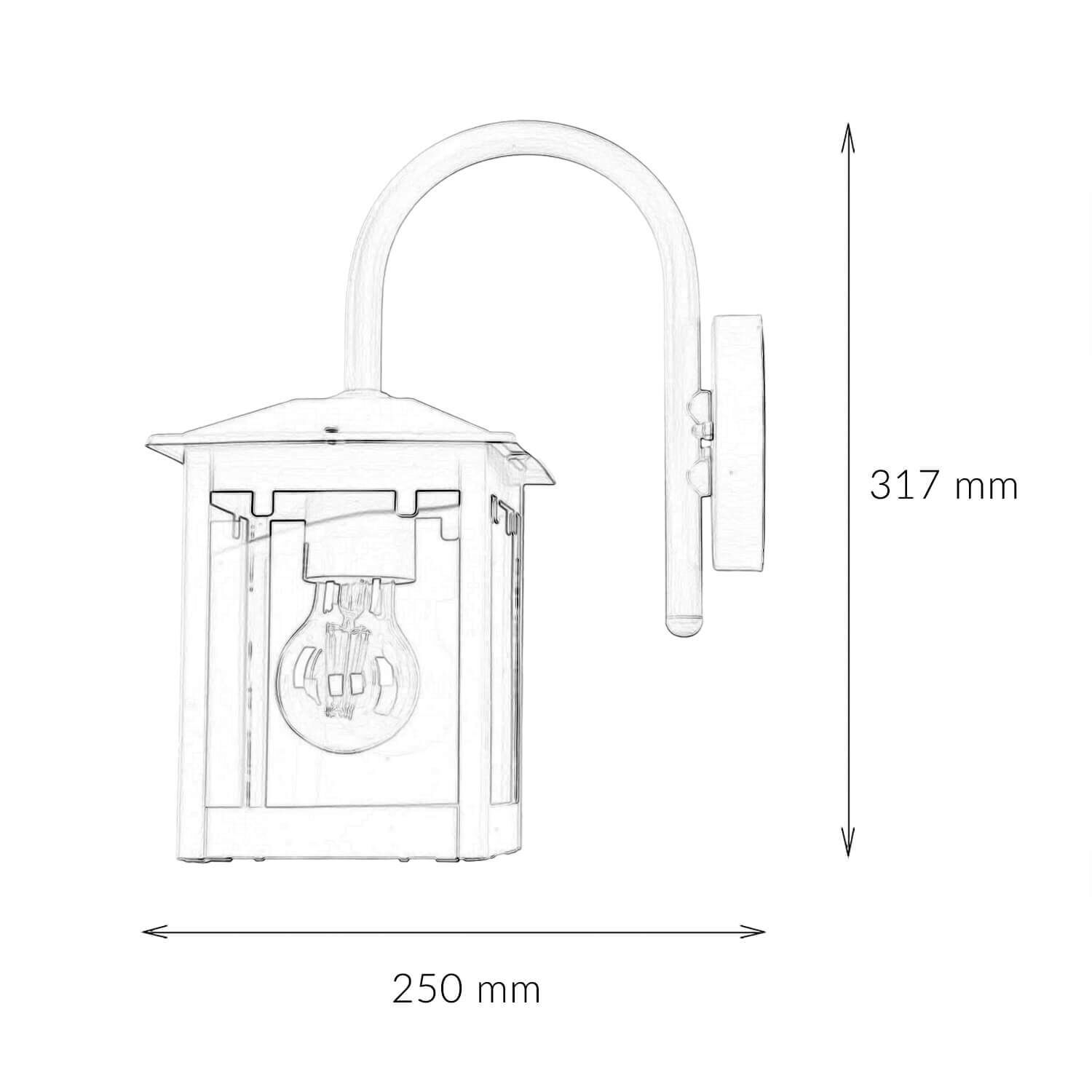 Applique murale d'extérieur Crème Sinken, Waschbeckenhahn, Diagramm, Handlung
