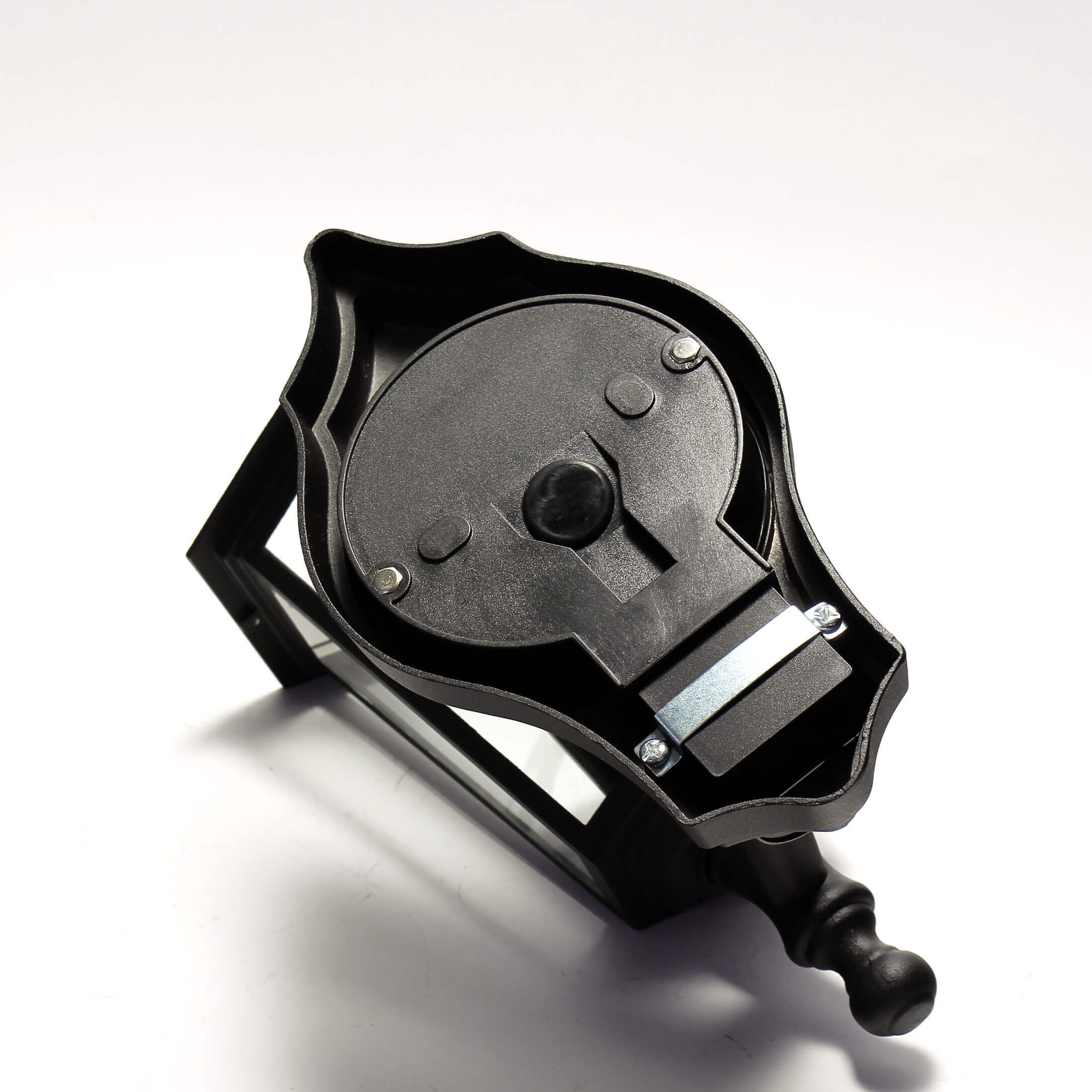 Rustikale Außenwandleuchte Bewegungsmelder Schwarz Klingel, Ventil, Kunststoff, Schwarz, Adapter