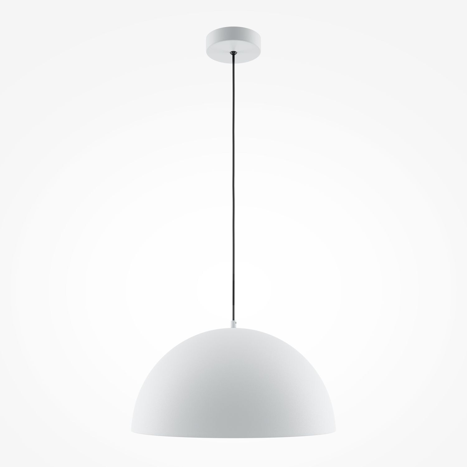 Hängeleuchte Metall rund D: 35 cm H: max. 320 cm Weiß Lampe, Deckenleuchte