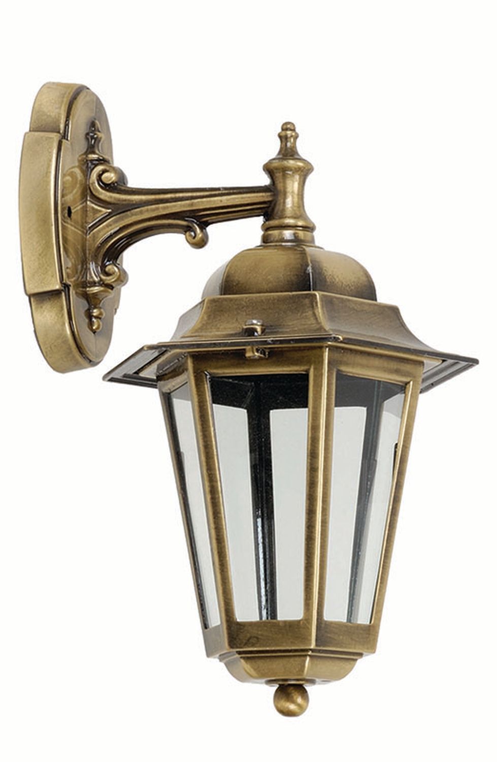 Elegante Wandlampe PRESPES Messing Rustikal IP43