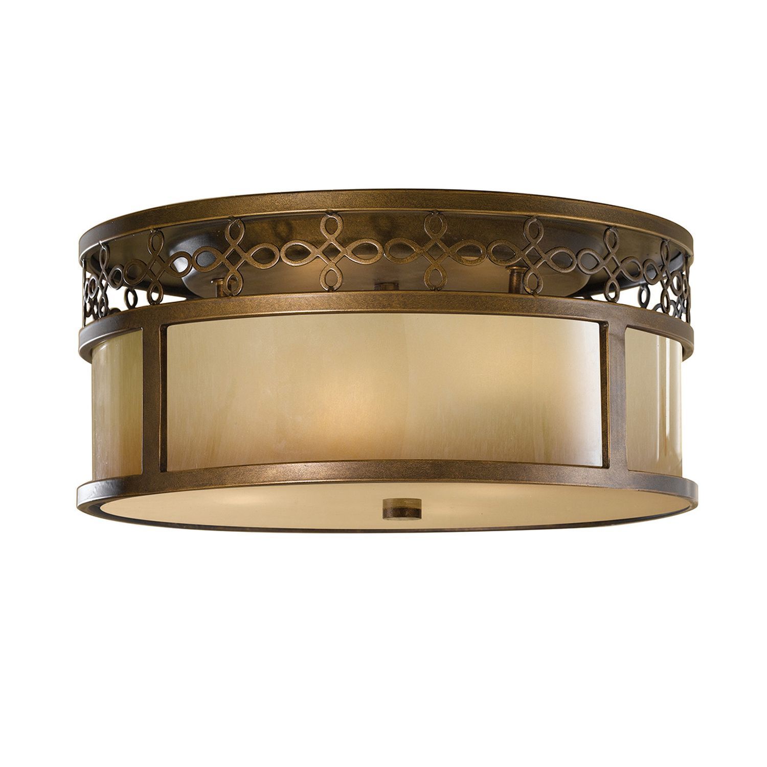 Plafonnier ANABELL 4 Bronze Beige Ø38cm Lampe