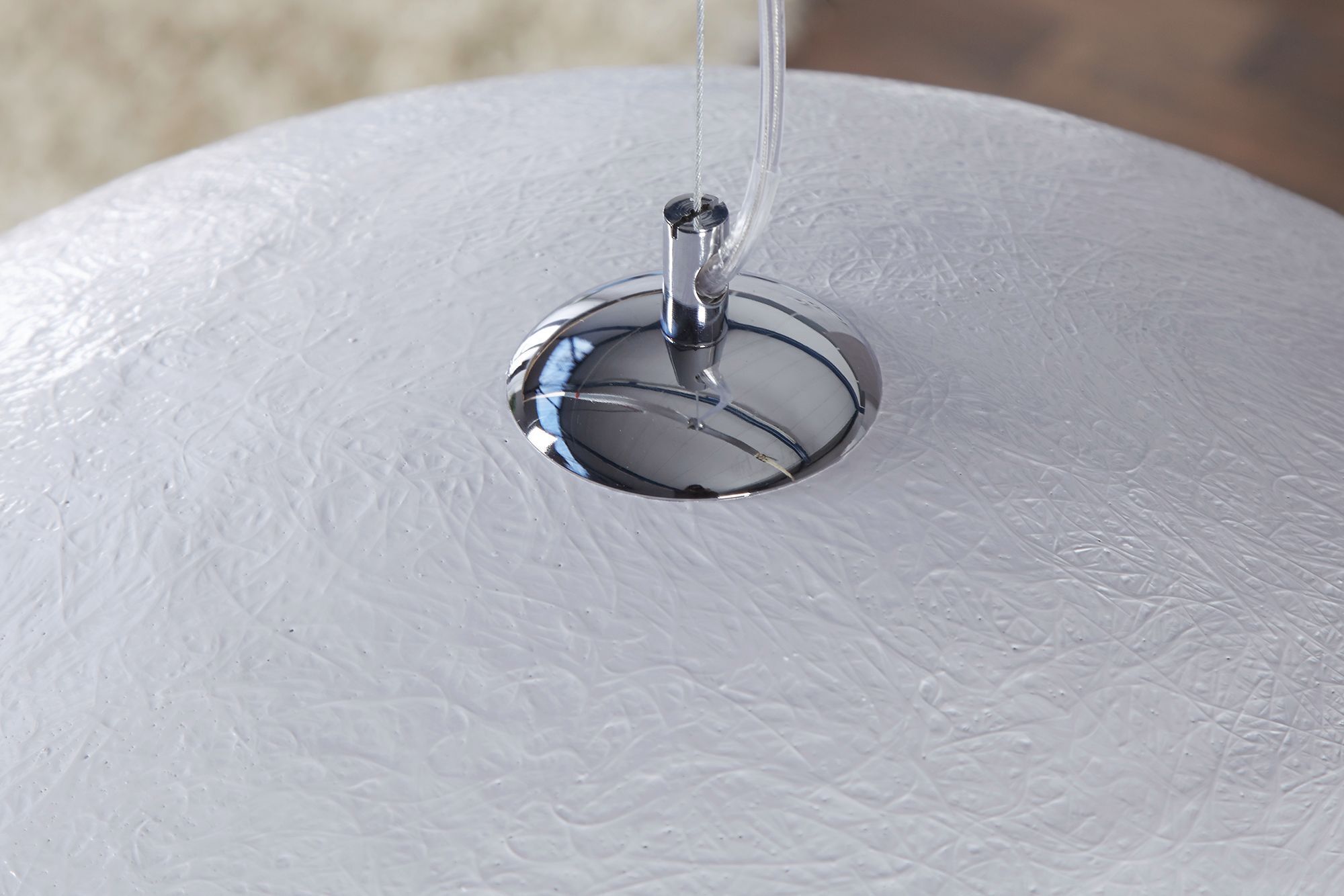 Lampe d'intérieur ronde Argent Design moderne Ø50cm Zubehor