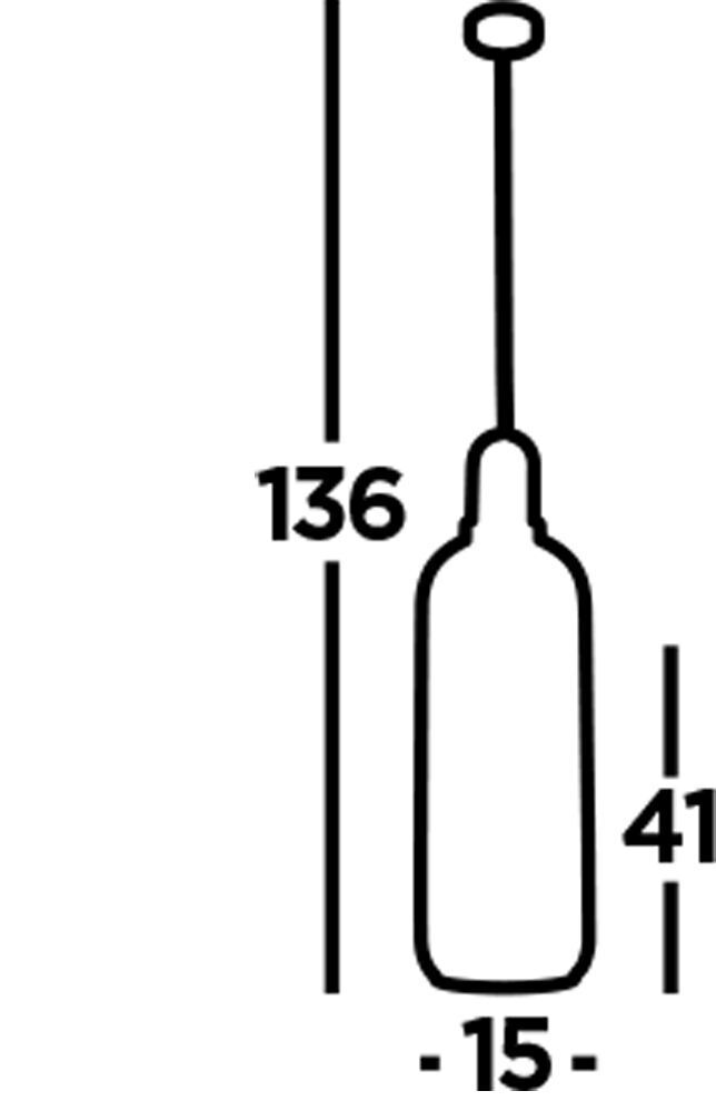 Lampe à suspendre Ø 15 cm E27 en laiton gris fumé rond