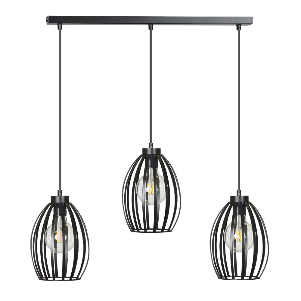 Pendellampe Modern Schwarz Wohnzimmer Esszimmer Leuchter, Lampe