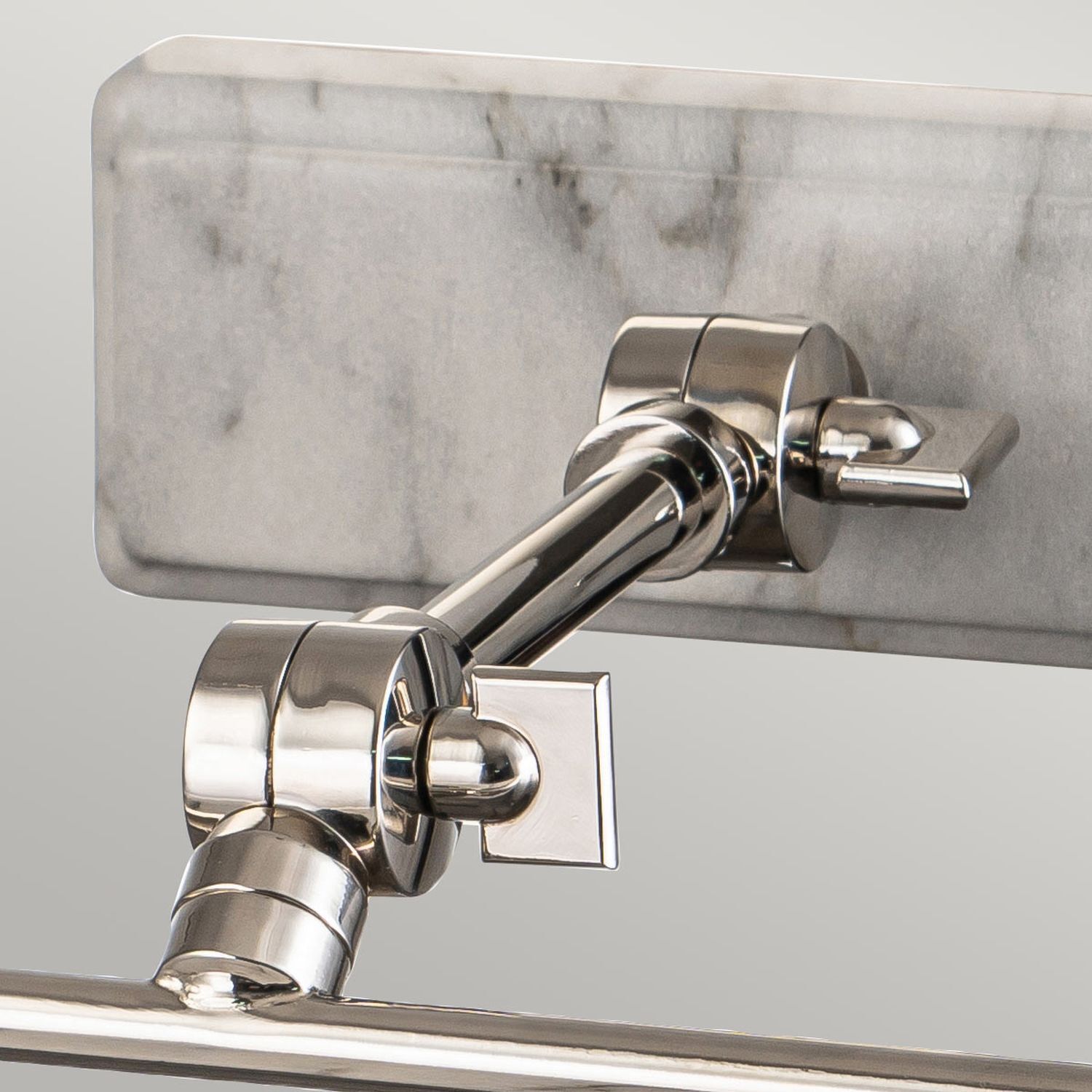 Bilderleuchte Metall verstellbar B: 44,5 cm Marmor Optik Sinken, Waschbeckenhahn