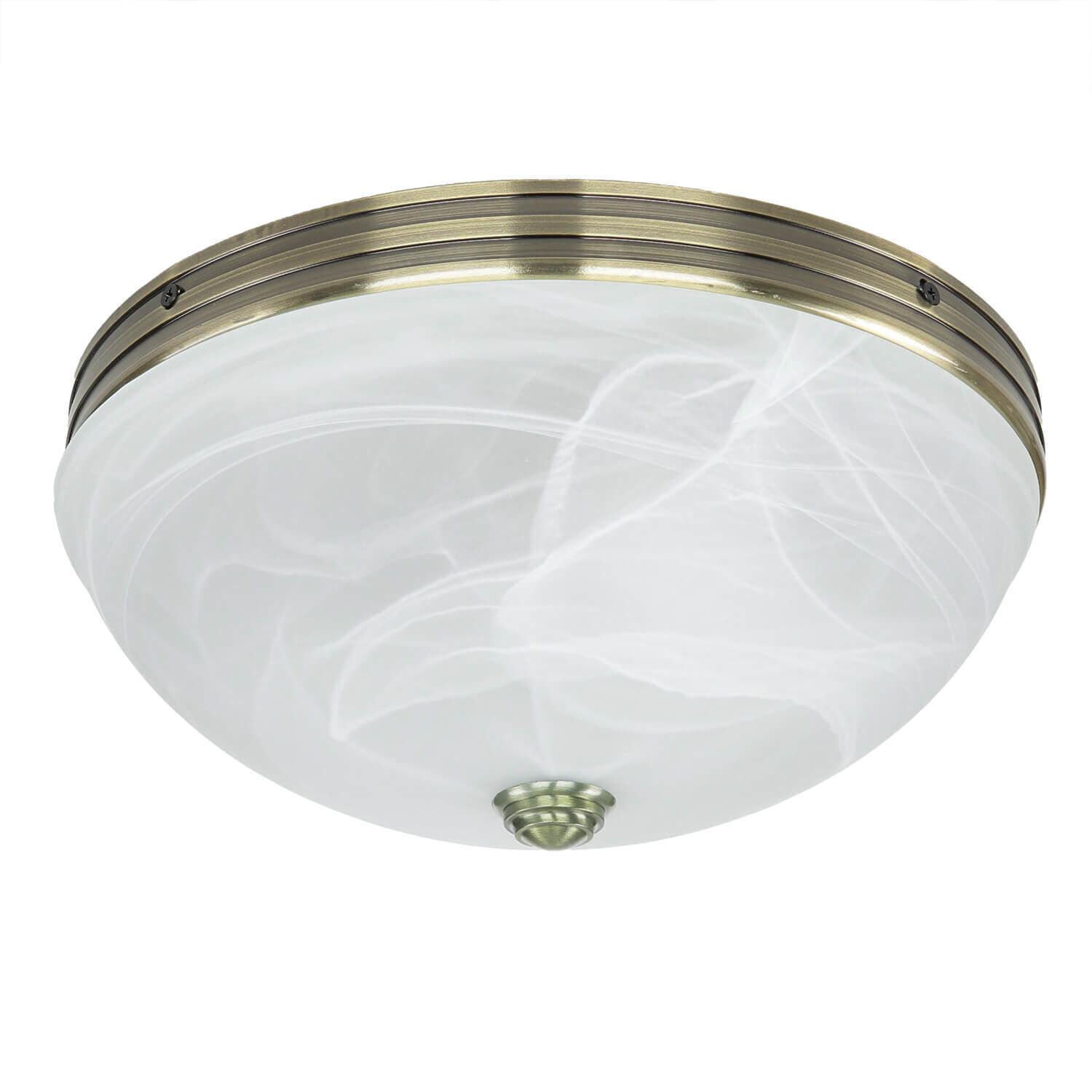 Jugendstil Deckenlampe Glas 2xE27 Ø31cm ORCHIDEA Deckenleuchte, Leuchte