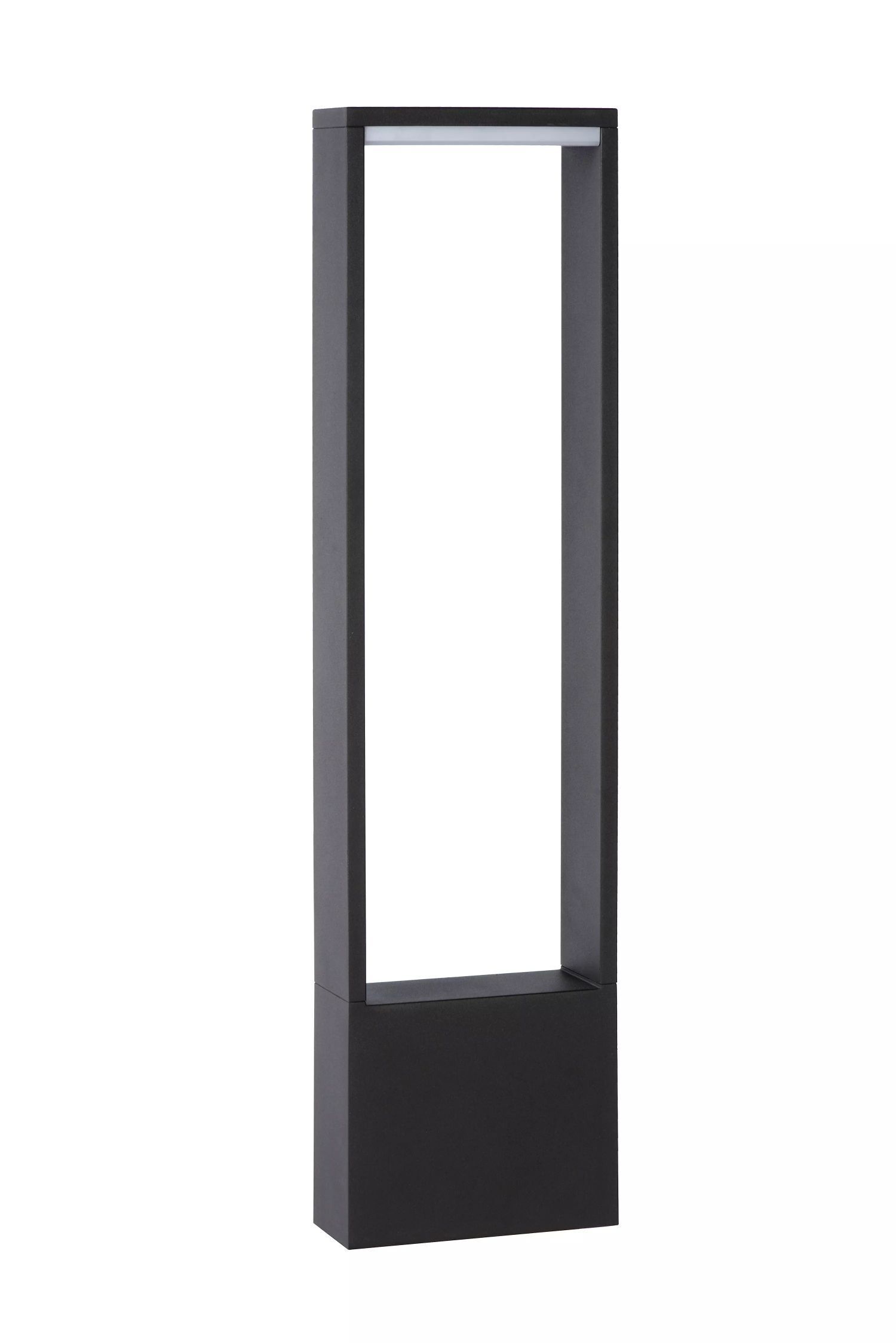 Borne d'éclairage LED aluminium anthracite 60 cm IP54 3000 K
