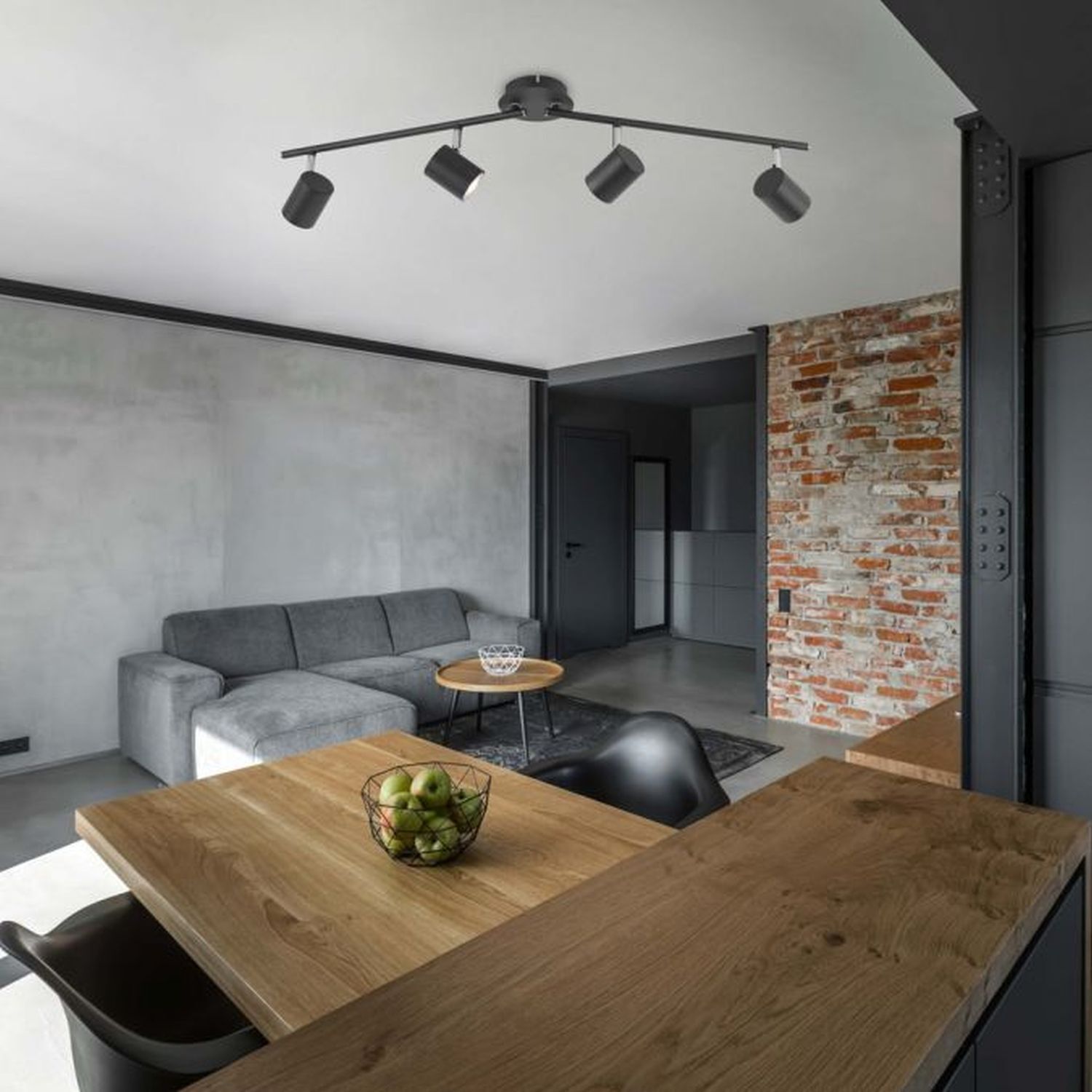 Verstellbarer Deckenspot Metall Schwarz GU10 4-flammig Drinnen, Innenarchitektur, Tabelle, Tischplatte, Dekoration für Zuhause