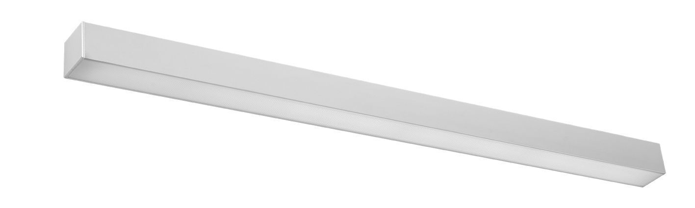 Applique murale LED métal 90 cm long plat downlight