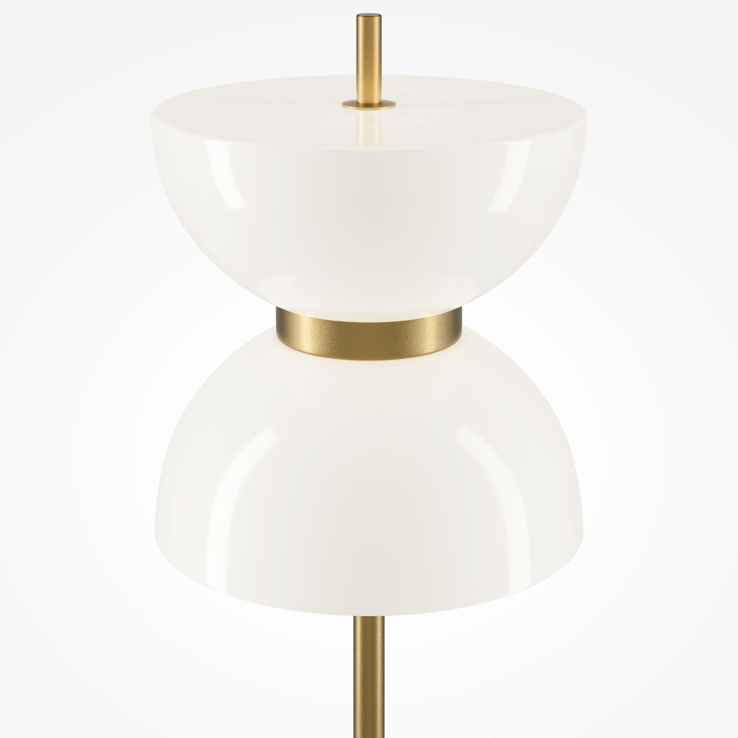 LED Stehlampe Metall Glas 145 cm rund 1300 lm Modern Lampe, Lampenschirm