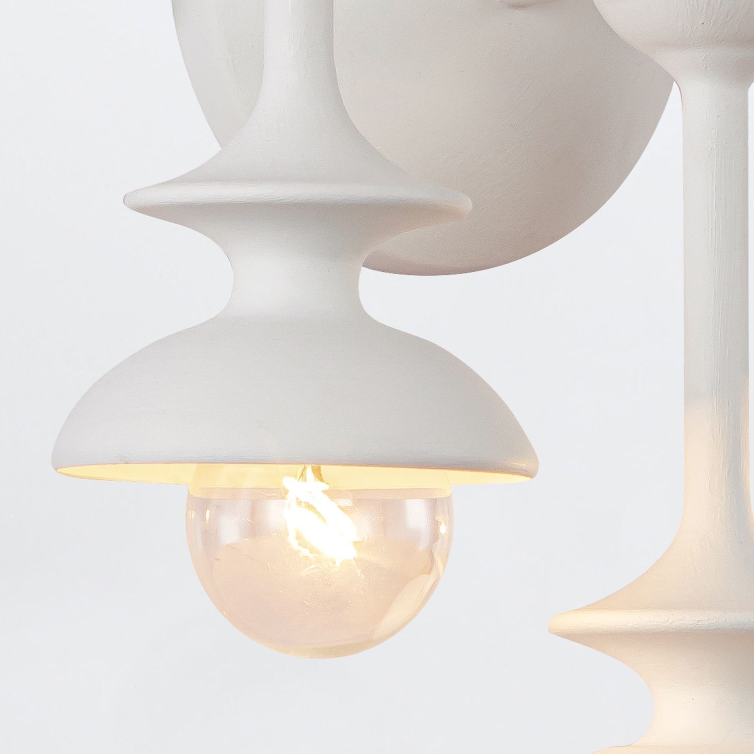 Lampe, Hängelampe, Weiß, Globe Glühbirne, Minimalistisch