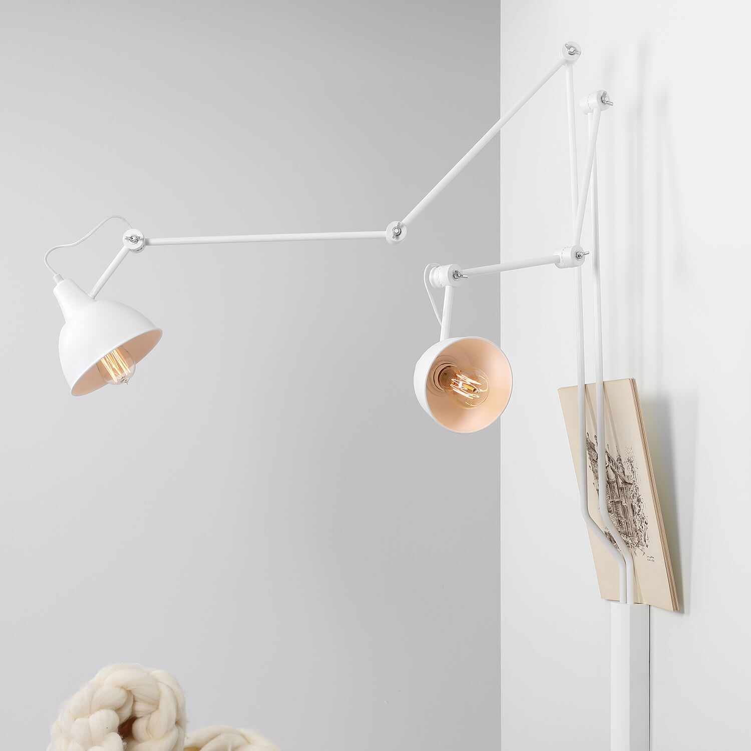 Flexible Wandleuchte AIDA Lesen Moderne Lampe Lampe