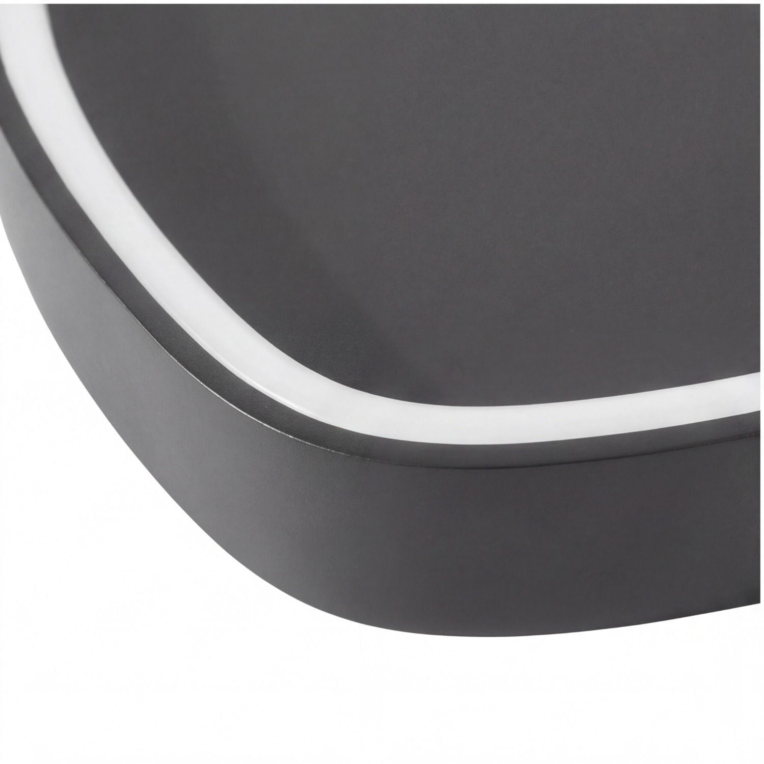 Küchenutensil, Gehäuse, Rundes Design, Grau, Abdeckrand