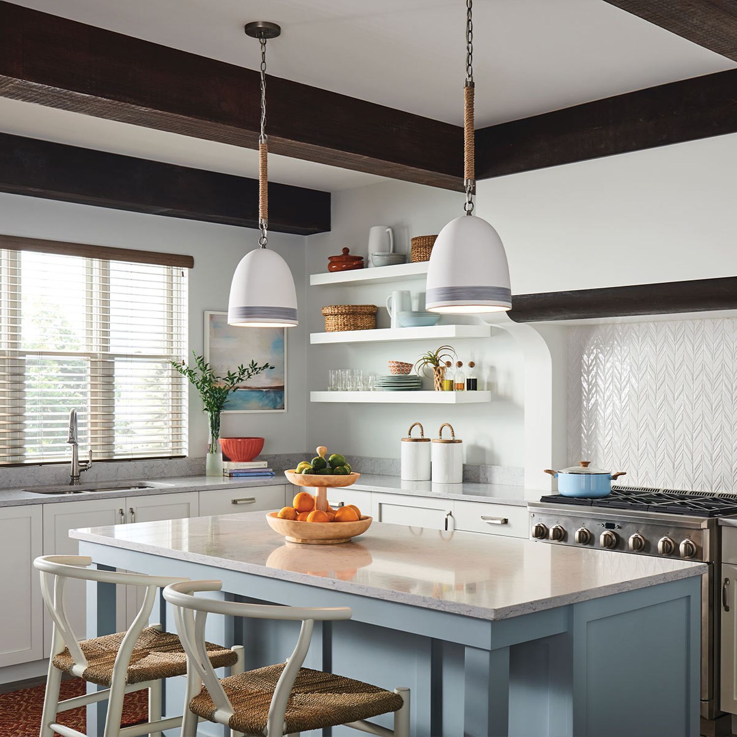 Drinnen, Innenarchitektur, Küche, Kücheninsel