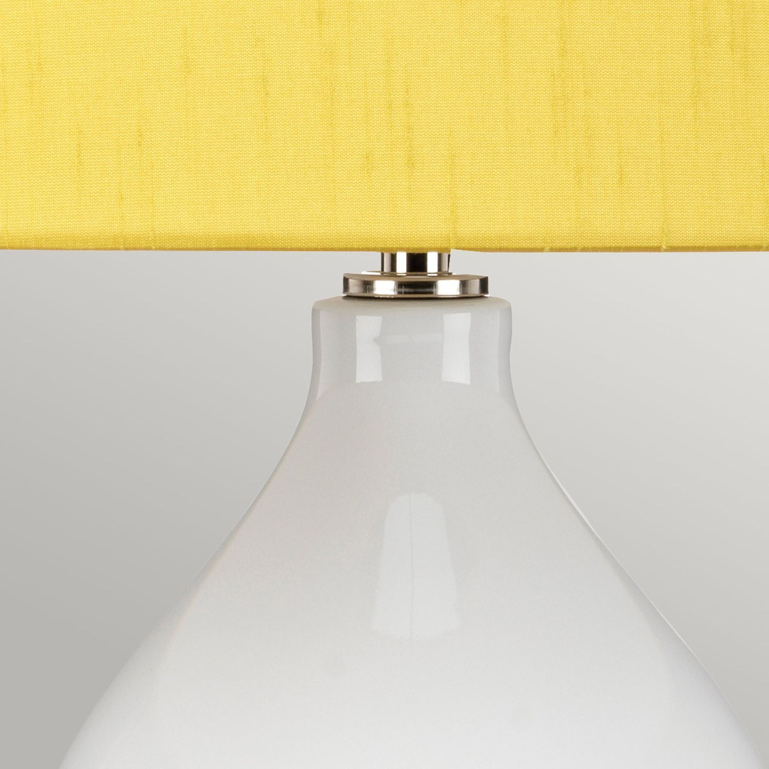 Lampe de table Blanc Jaune Céramique Tissu E27 64 cm Rétro WINTA